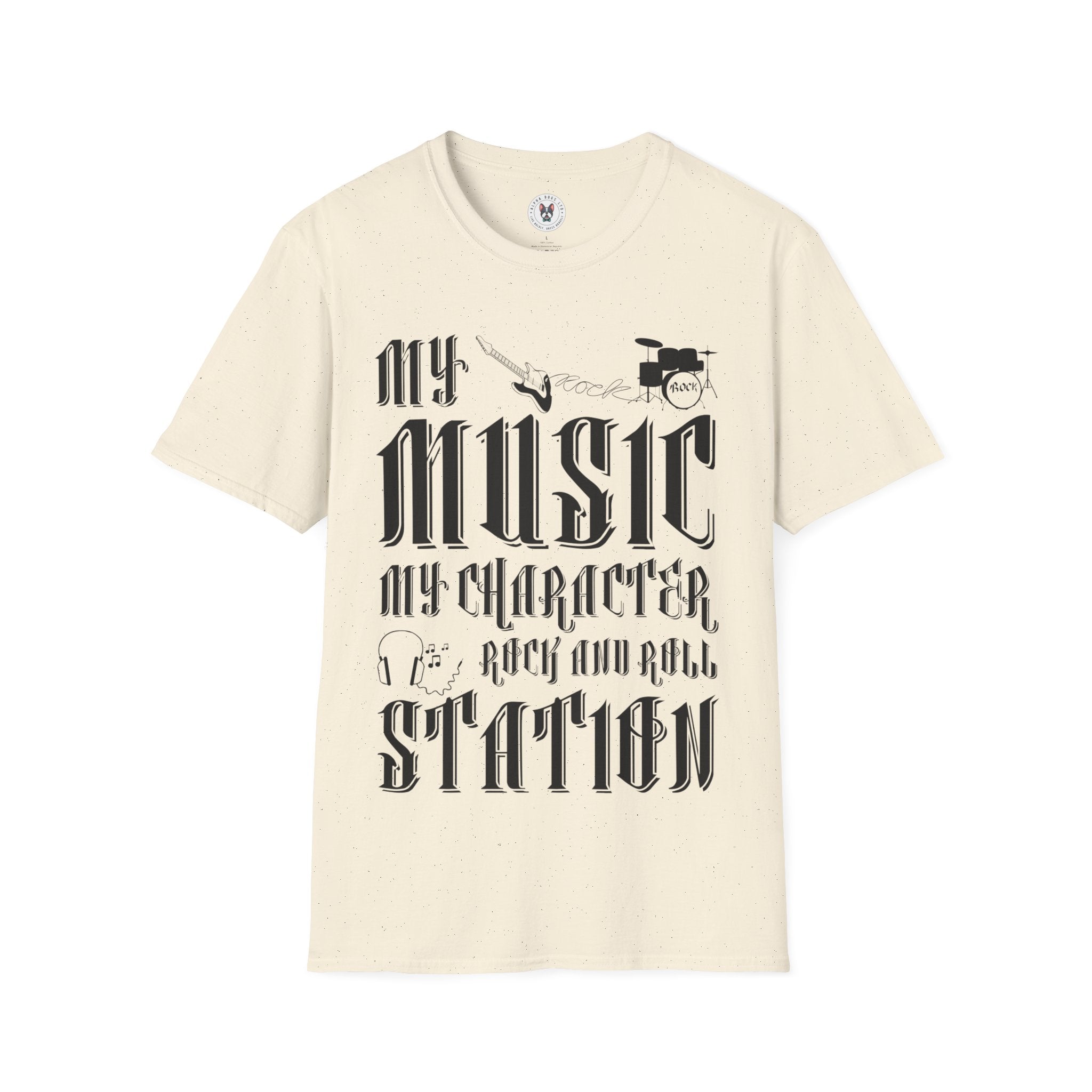 "My Music My Character Rock And Roll Station" Unisex Soft style T-Shirt