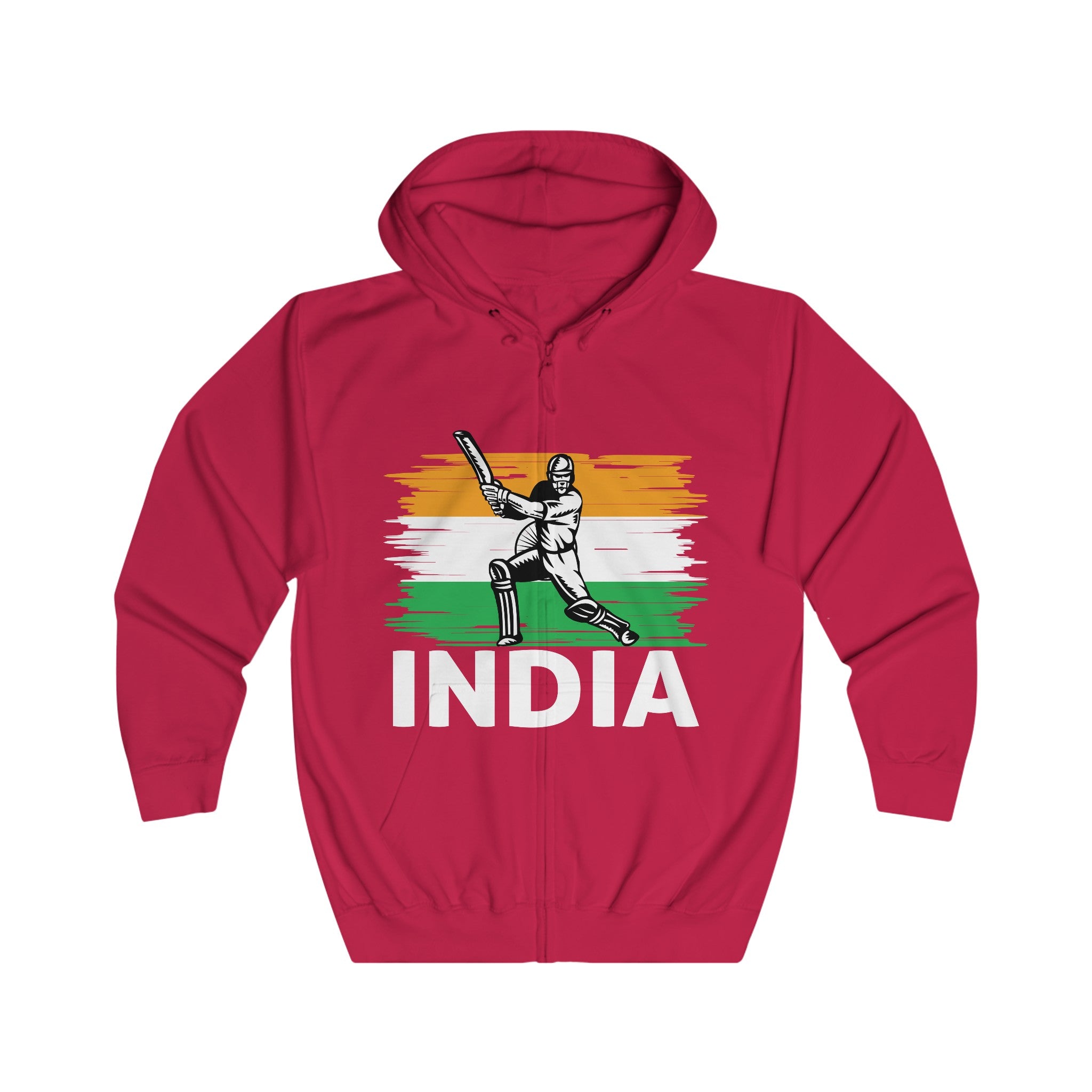 Indian Cricket Unisex Full Zip Hoodie