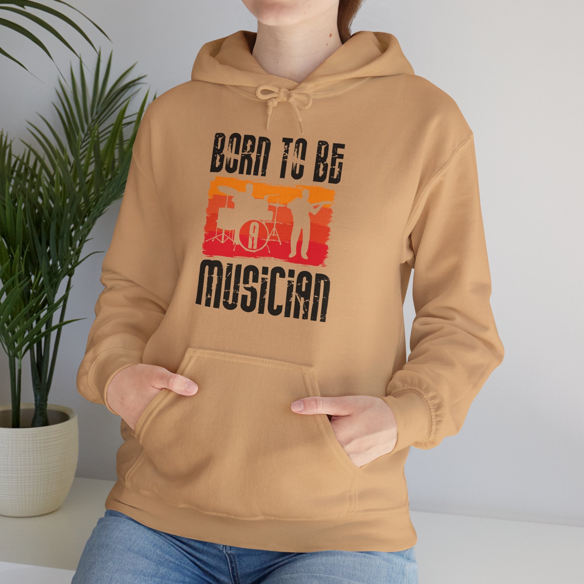 "Born To Be Musician"   Unisex Heavy Blend™ Hooded Sweatshirt