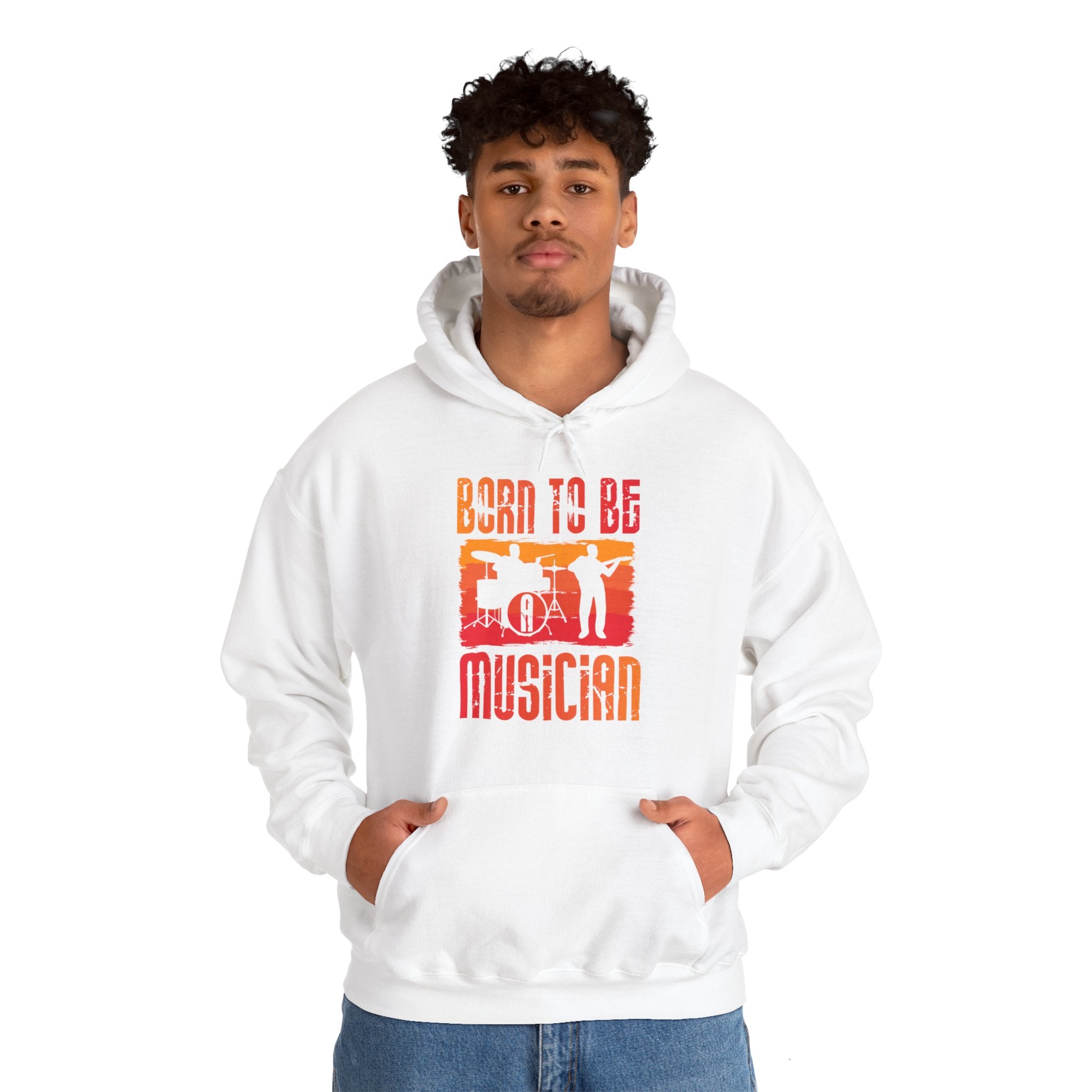 "Born To Be Musician"   Unisex Heavy Blend™ Hooded Sweatshirt