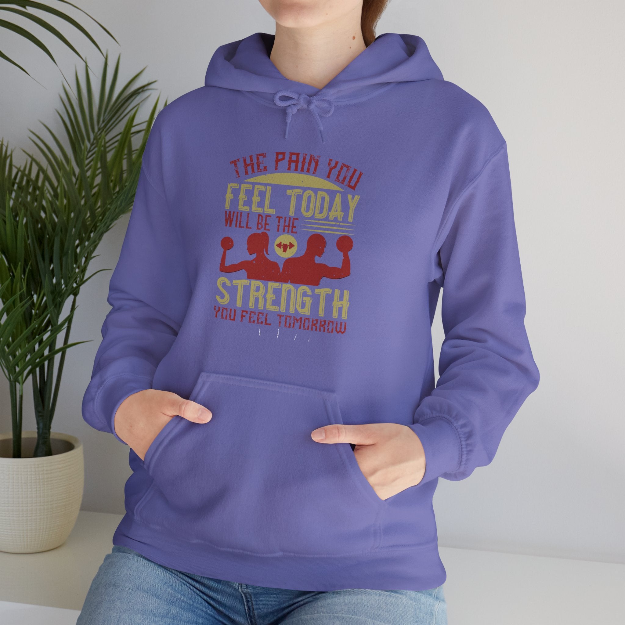 "The pain you feel today, will be the strength you feel tomorrow" Unisex Heavy Blend™ Hooded Sweatshirt