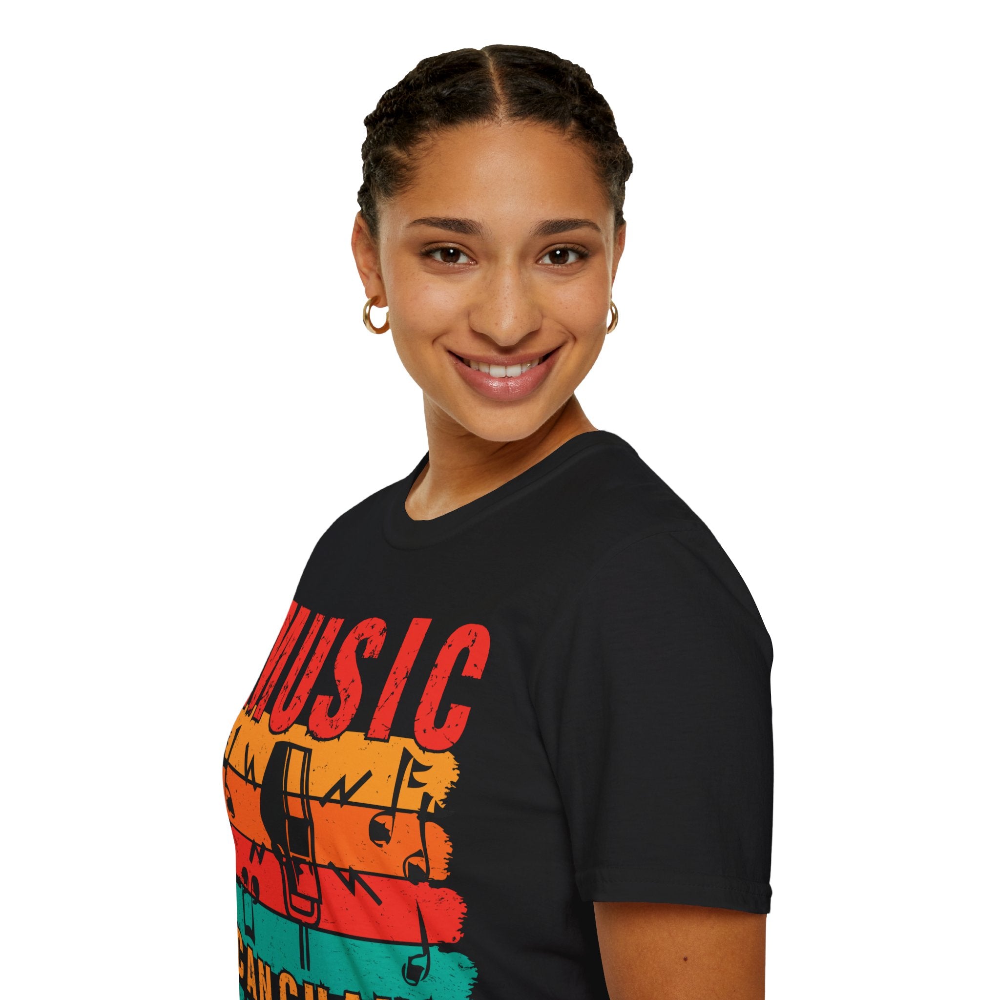 "Music Can Change The World"Unisex Soft style T-Shirt