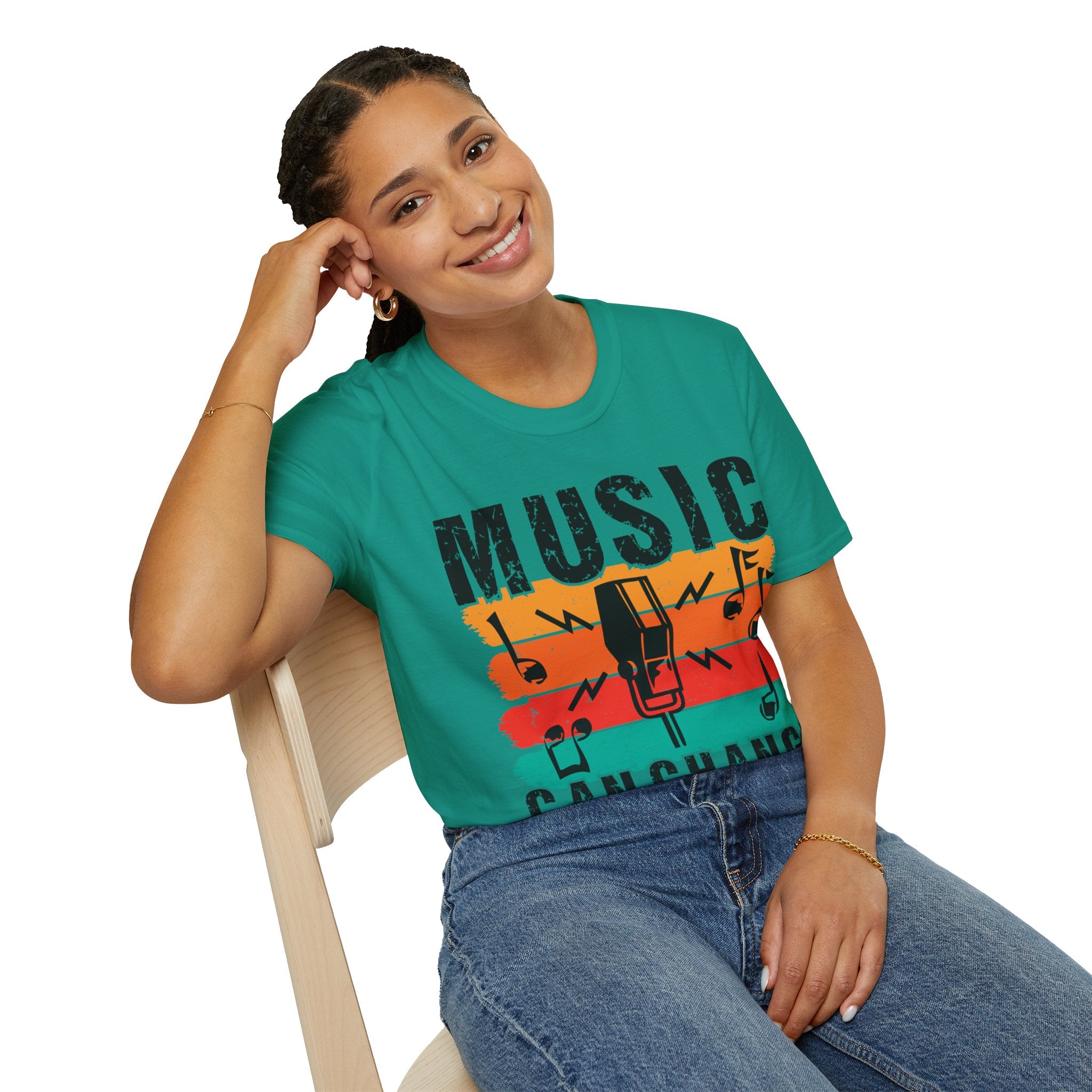 "Music Can Change The World" Unisex Soft style T-Shirt