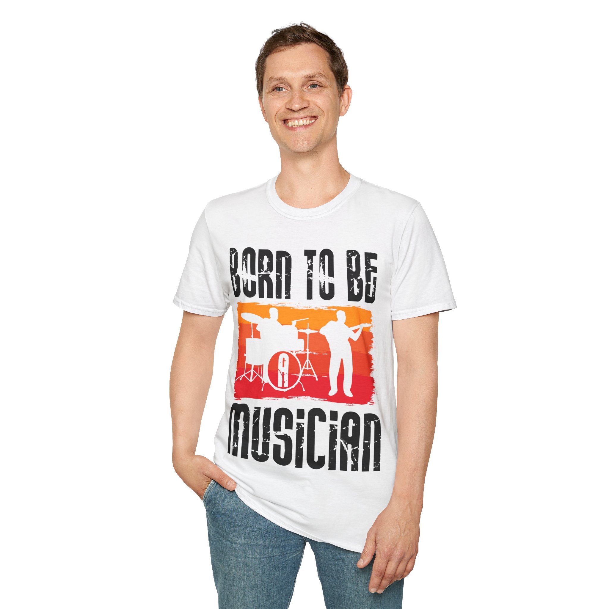 "Born To Be Musician"  Unisex Soft style T-Shirt