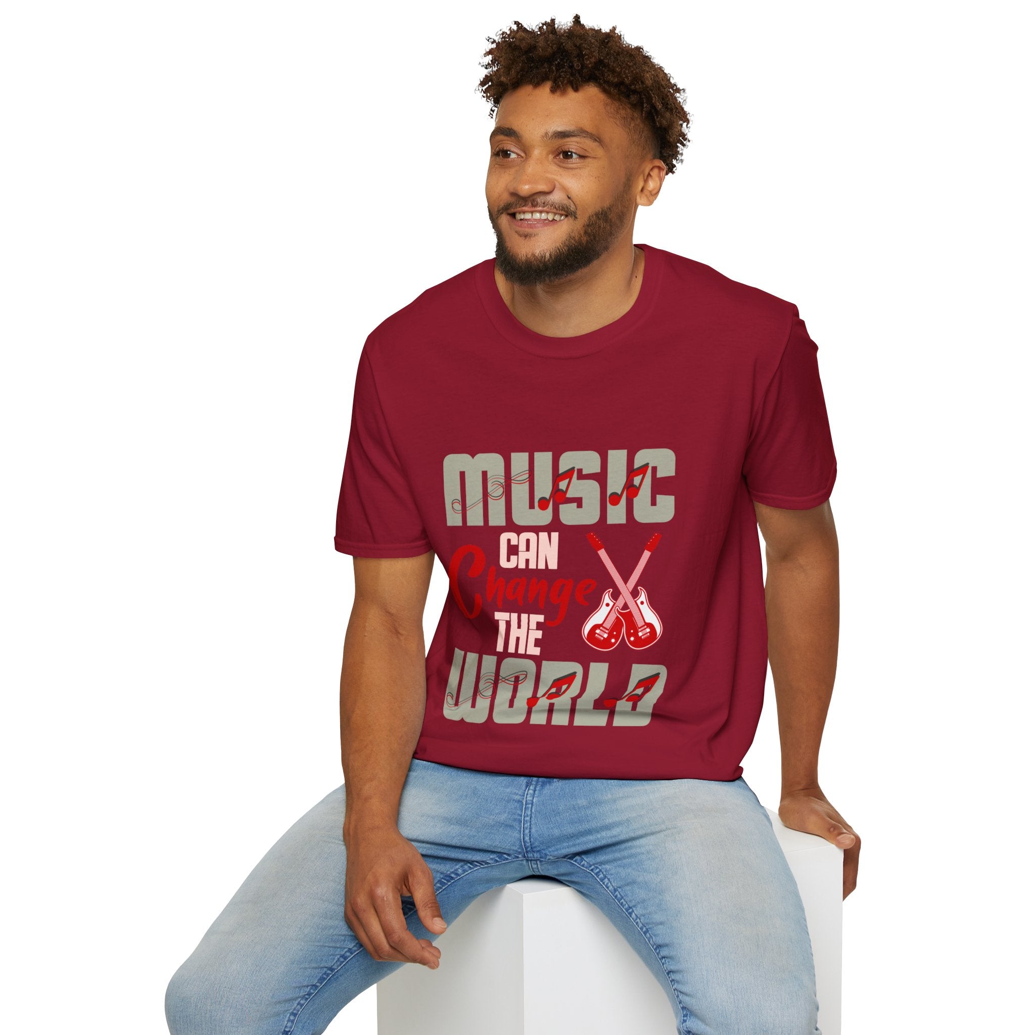 "Music Can Change The World" Unisex Soft style T-Shirt