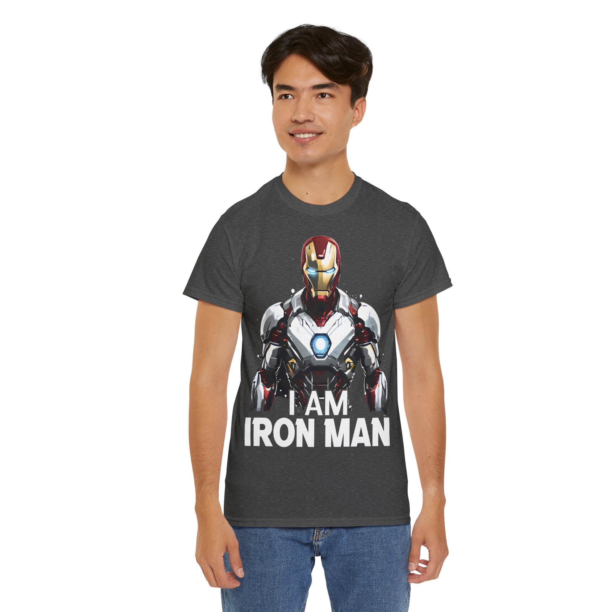 "I AM IRON MAN" Unisex Heavy Cotton Tee