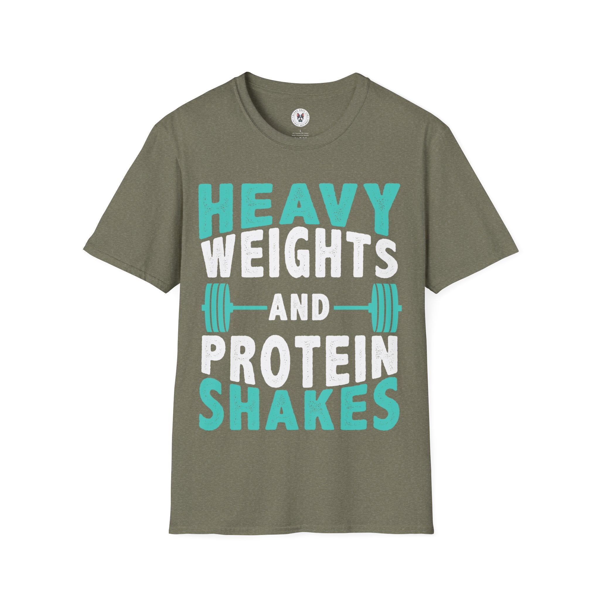 "Heavy Weights And Proteins Shakes" Unisex Soft Style T-Shirt