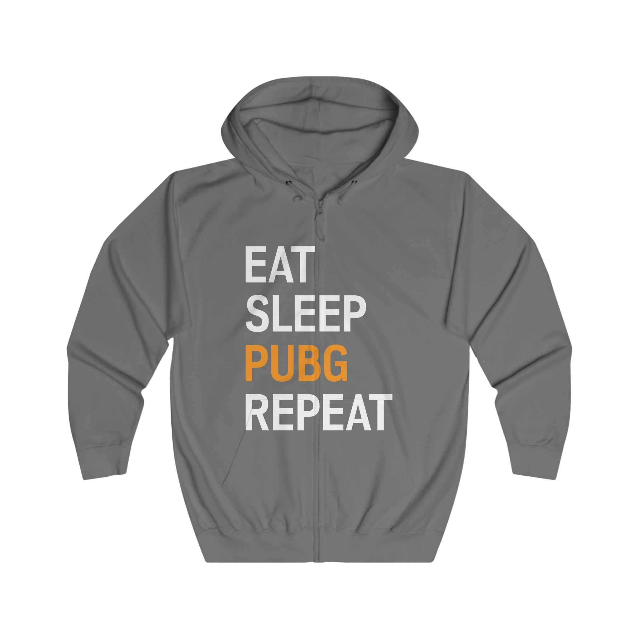 "Eat Sleep PUBG Repeat" Unisex Full Zip Hoodie