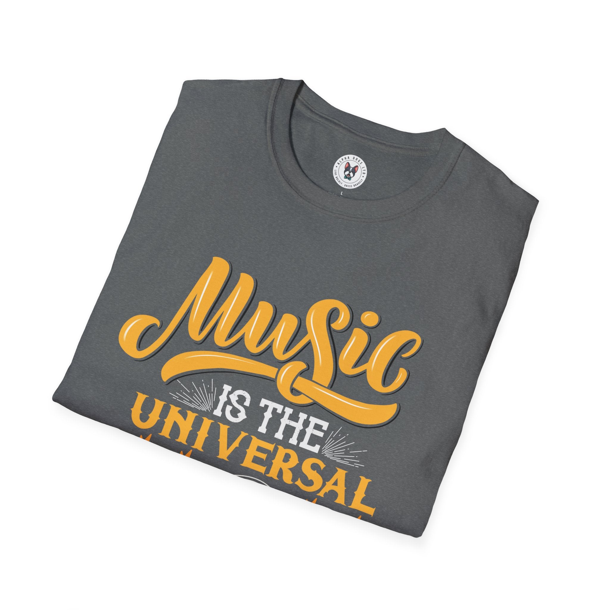 "Music Is The Universal Language Of Mankind" Unisex Soft style T-Shirt