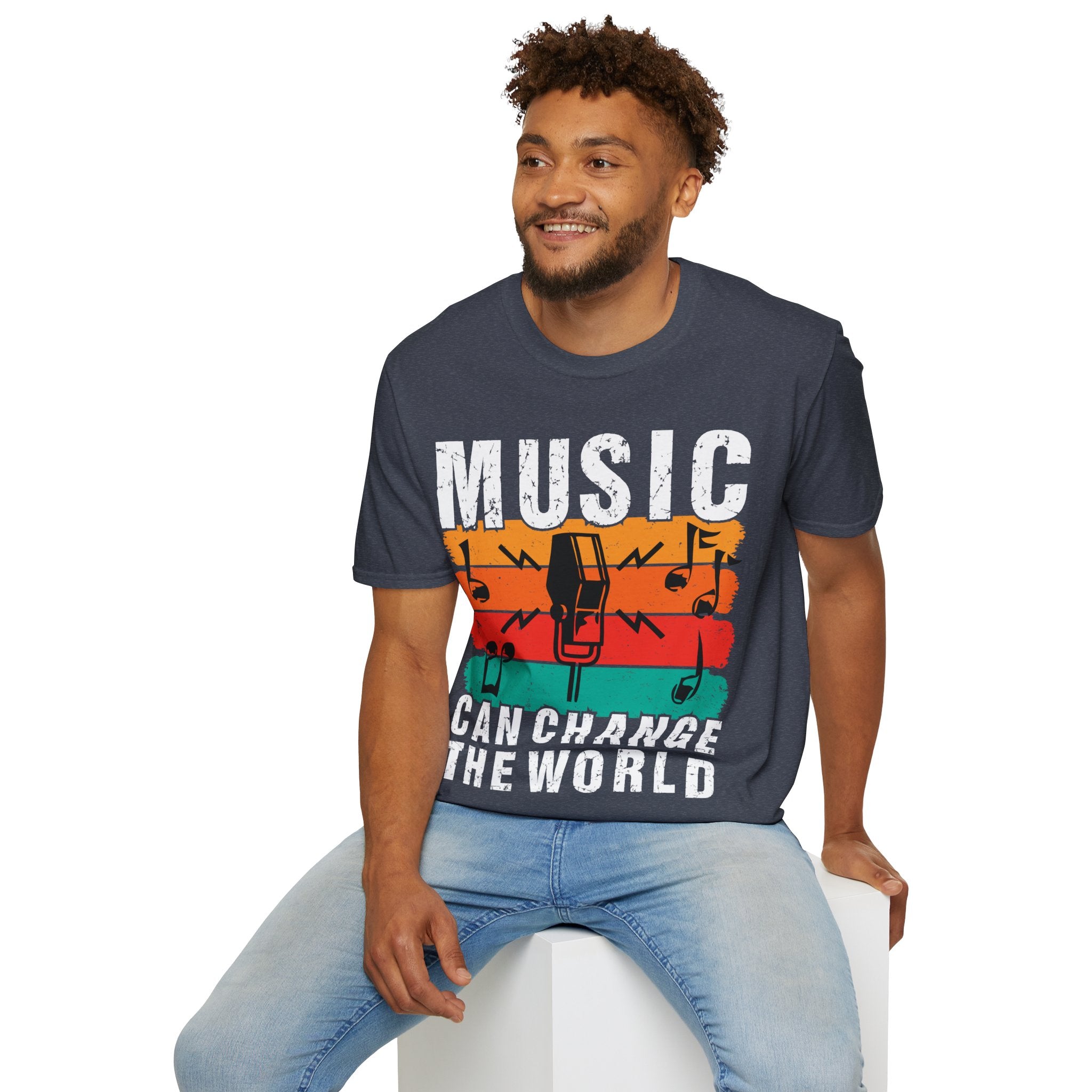 "Music Can Change The World" Unisex Soft style T-Shirt