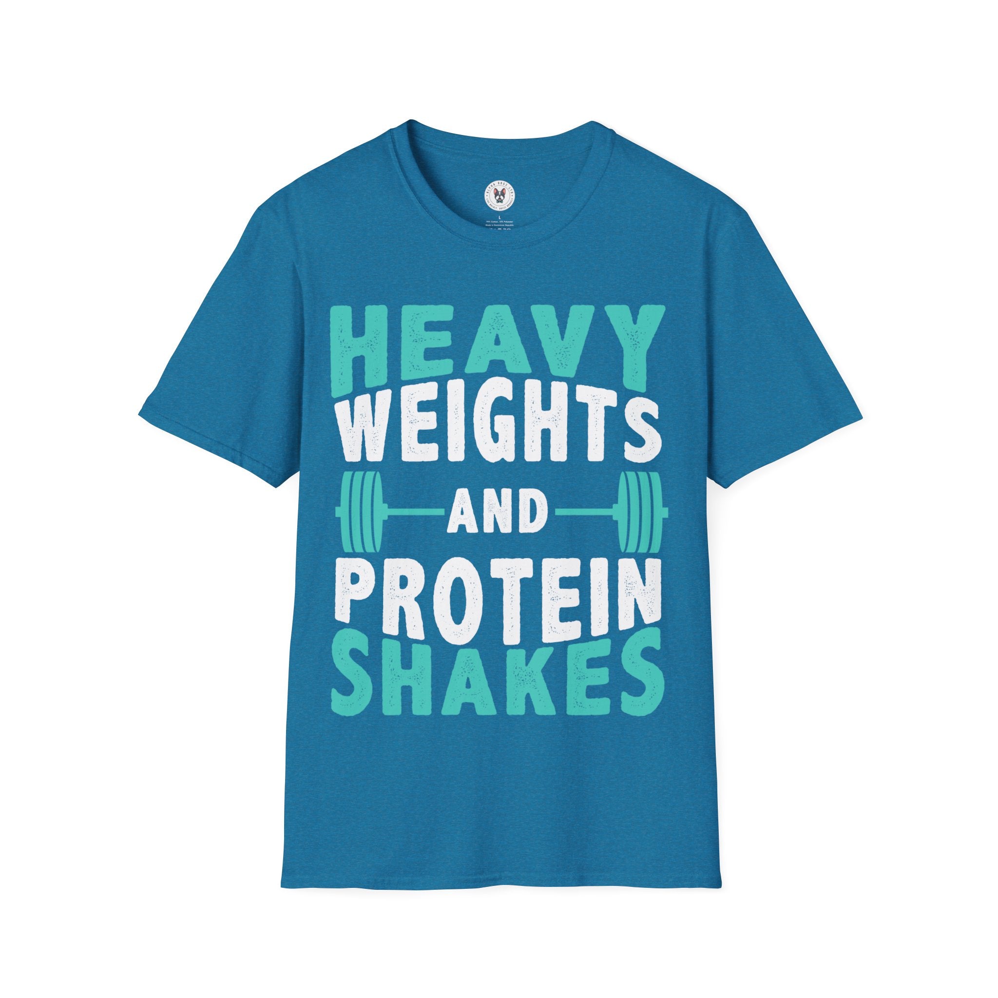 "Heavy Weights And Proteins Shakes" Unisex Soft Style T-Shirt