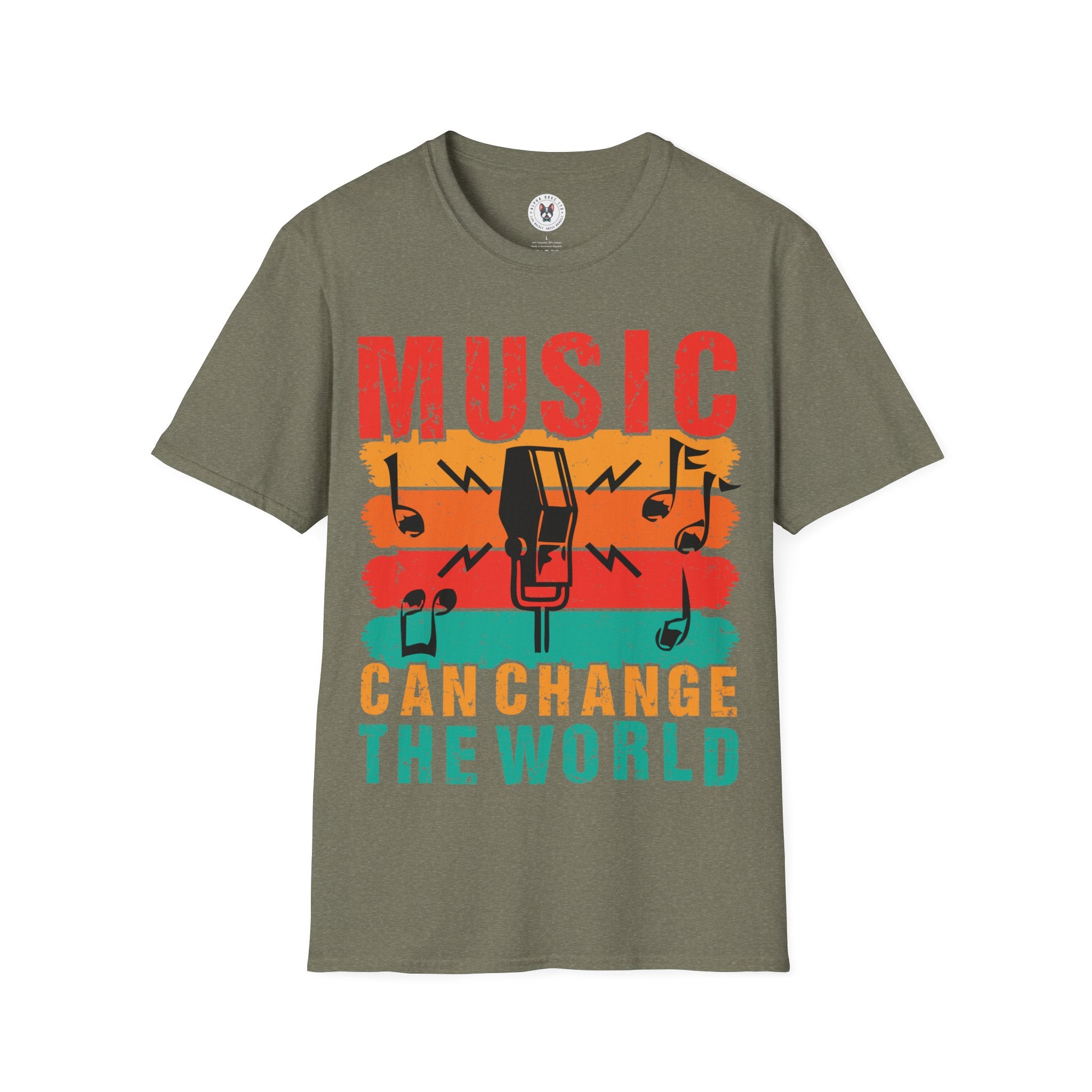 "Music Can Change The World"Unisex Soft style T-Shirt