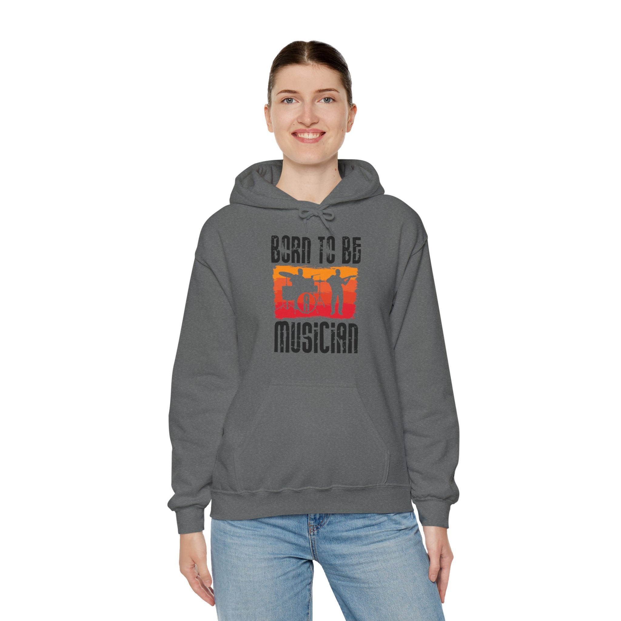 "Born To Be Musician"   Unisex Heavy Blend™ Hooded Sweatshirt