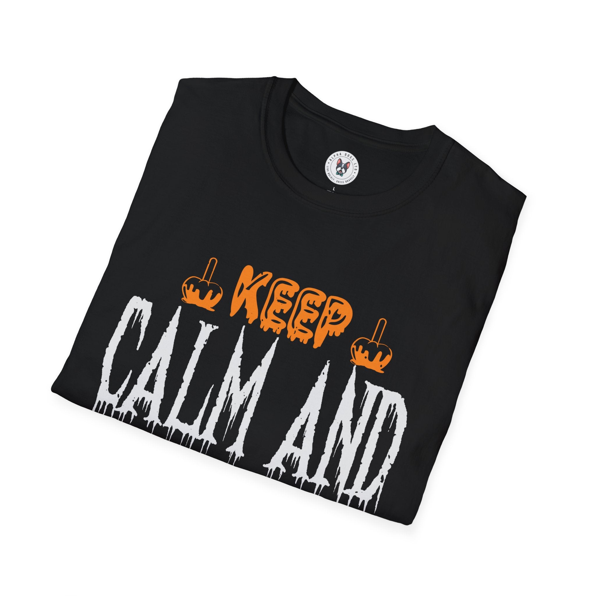 "KEEP CALM AND WAIT FOR HALLOWEEN" Unisex Soft style T-Shirt