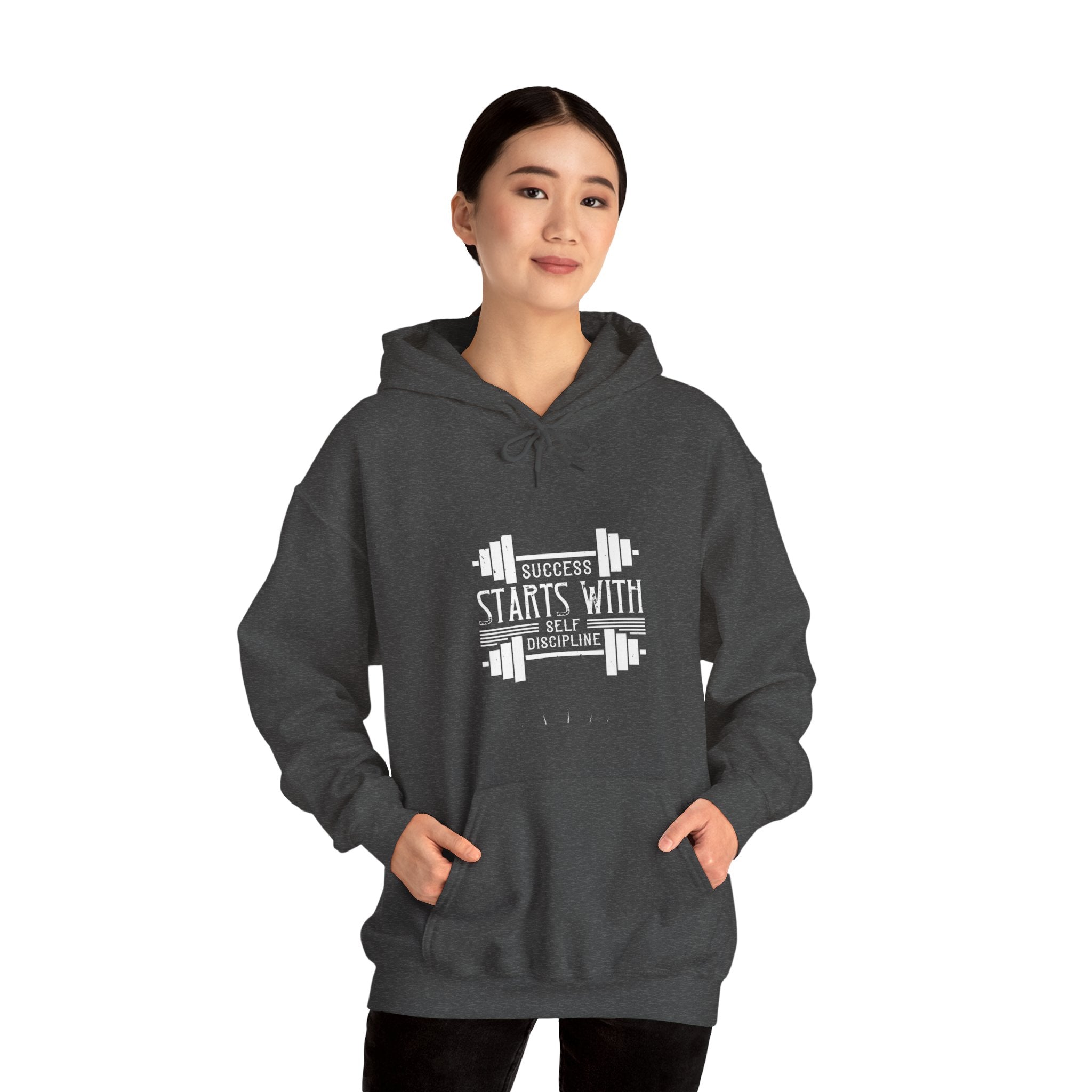 "Success Starts With Self Discipline" Unisex Heavy Blend™ Hooded Sweatshirt