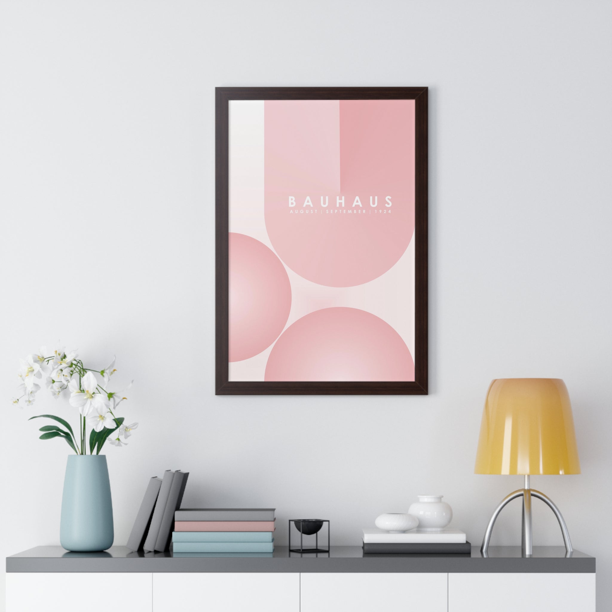 "BAUHAUS-STYLES-12" Framed Vertical Poster