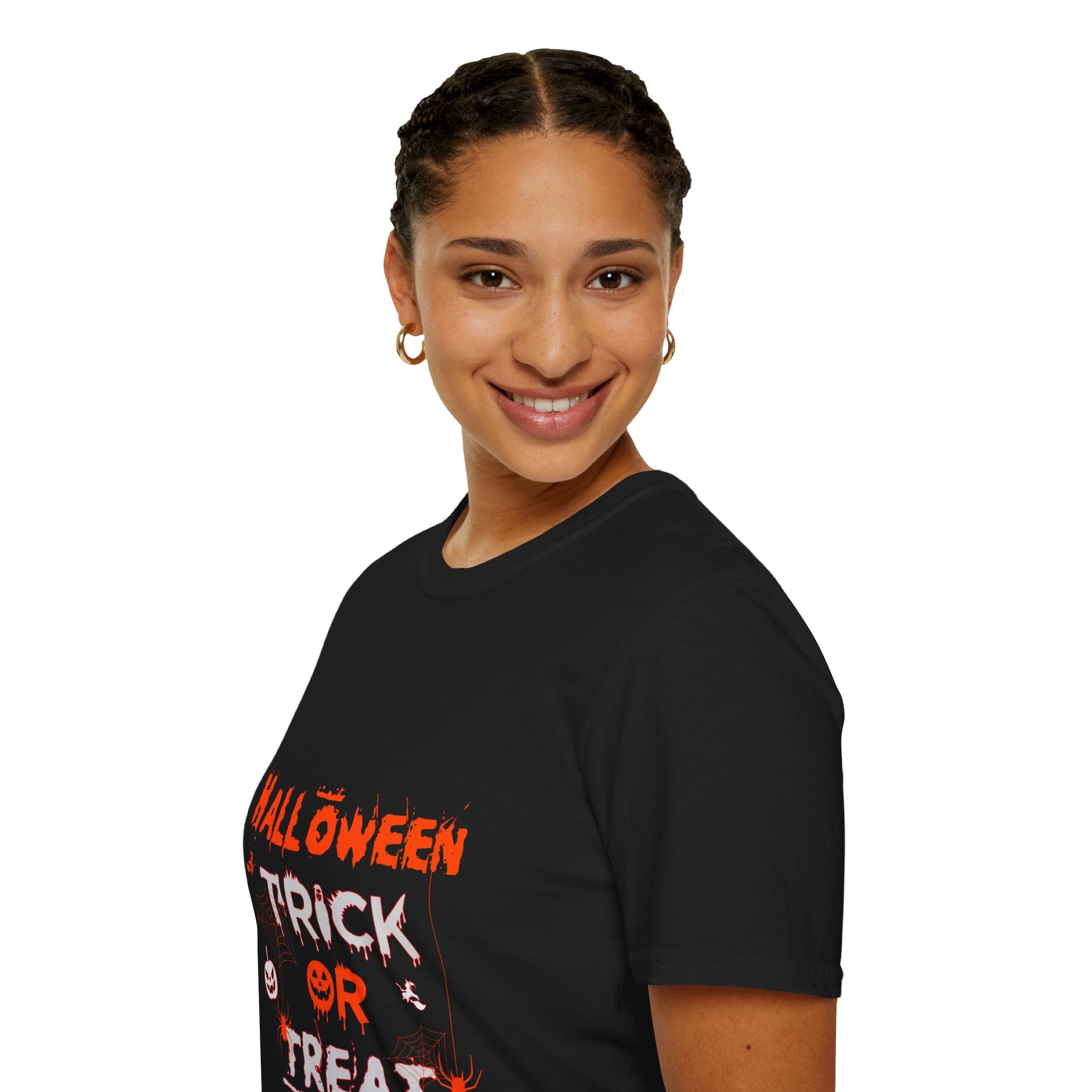 "HALLOWEEN TRICK OR TREAT" Unisex Soft style T-Shirt