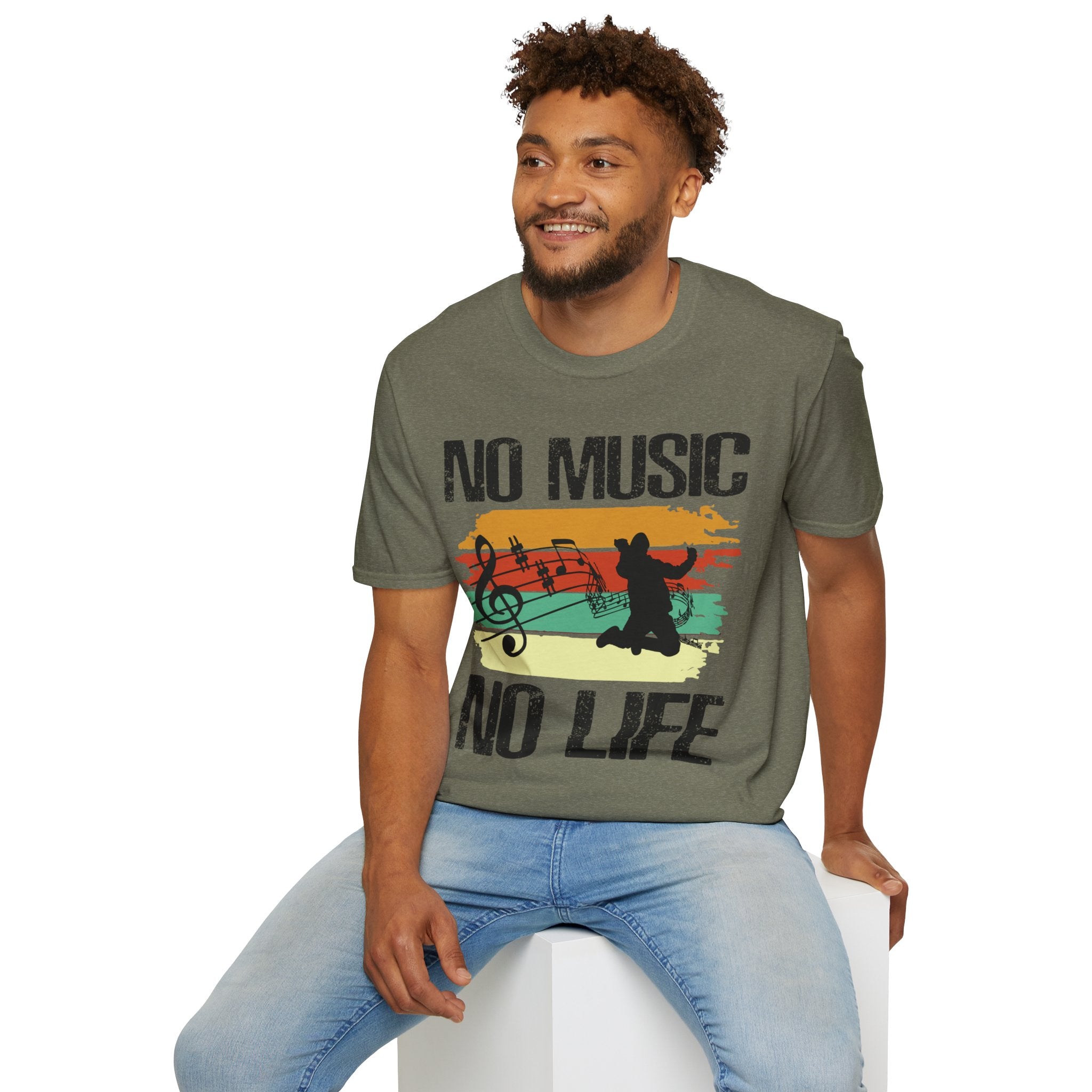 "No Music No Life"  Unisex Soft style T-Shirt