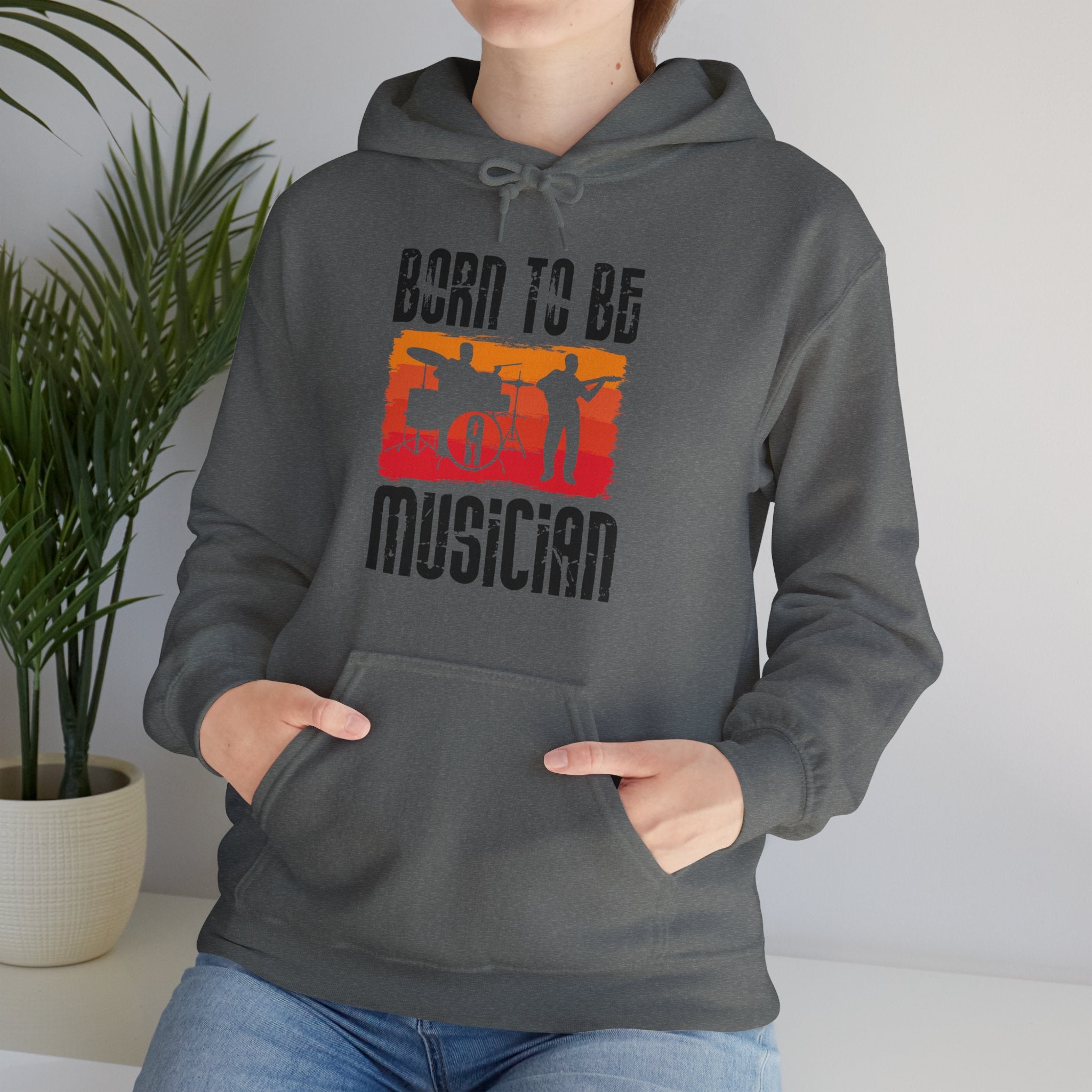 "Born To Be Musician"   Unisex Heavy Blend™ Hooded Sweatshirt