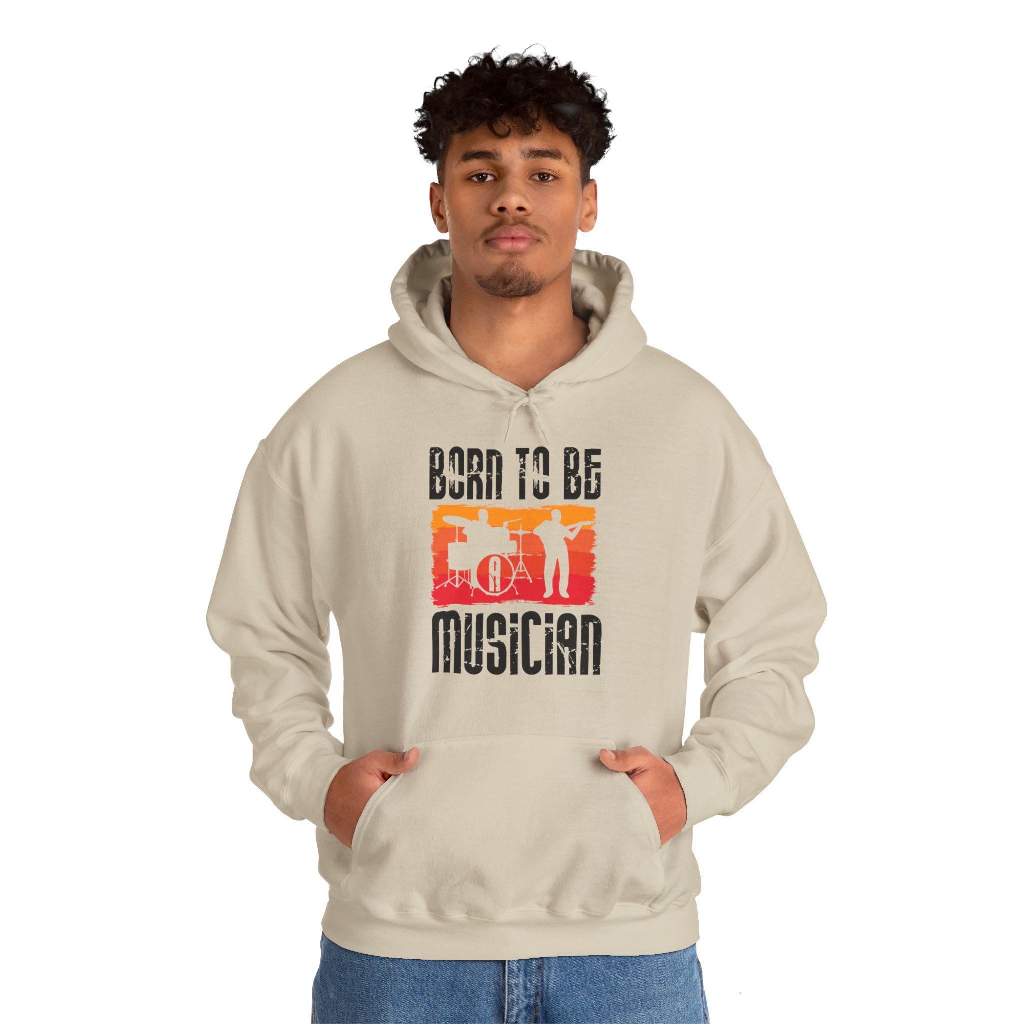 "Born To Be Musician"   Unisex Heavy Blend™ Hooded Sweatshirt