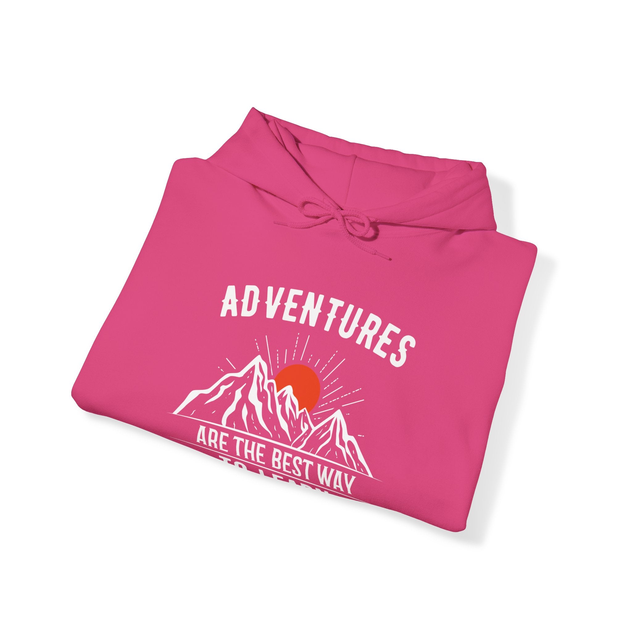 "Adventures Are The Best Way To Learn" Unisex Heavy Blend™ Hooded Sweatshirt