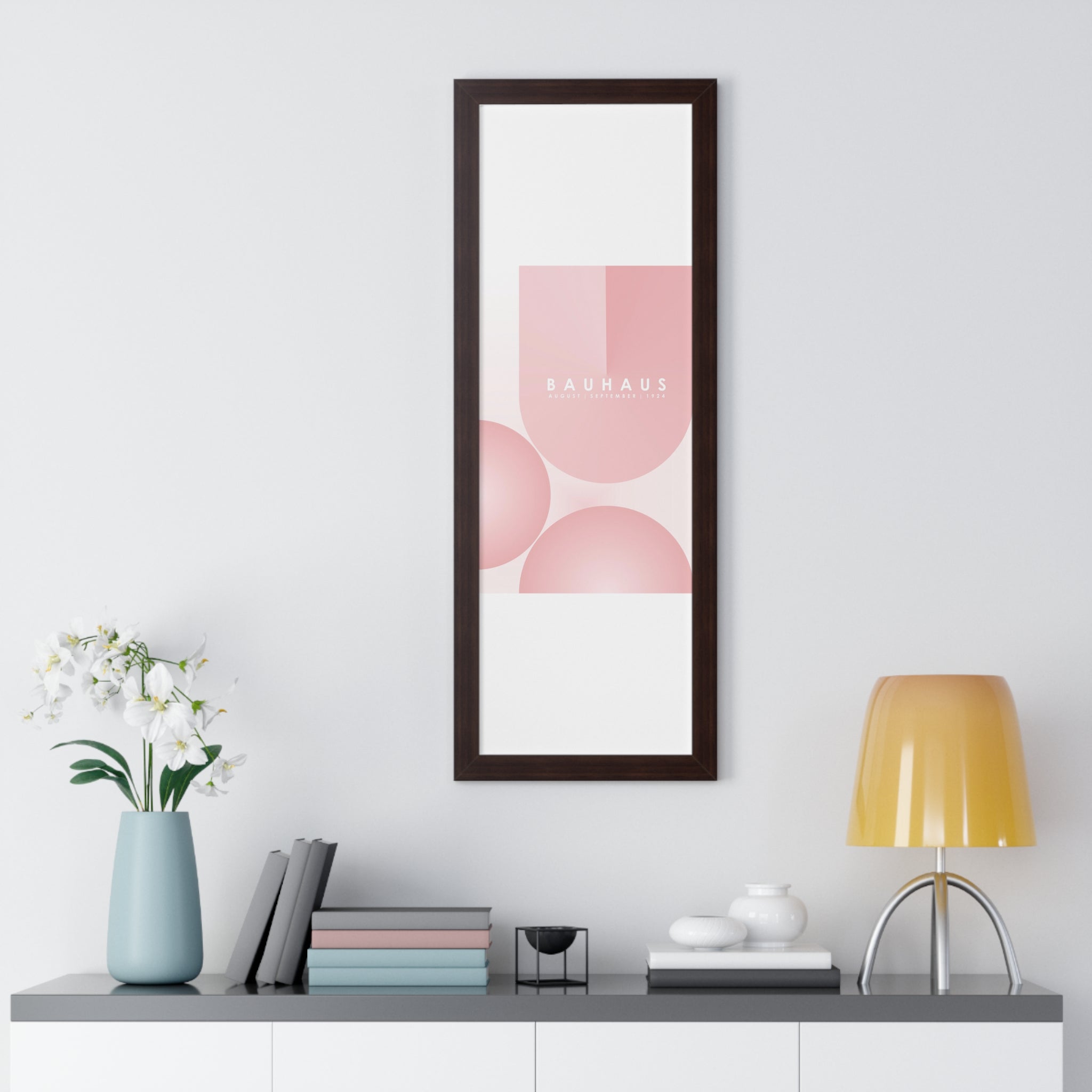 "BAUHAUS-STYLES-12" Framed Vertical Poster