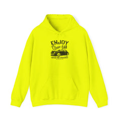 "ENJOY CLASSIC CAR VINTAGE RIDE COMMUNITY AIR-COOLED" Unisex Heavy Blend™ Hooded Sweatshirt