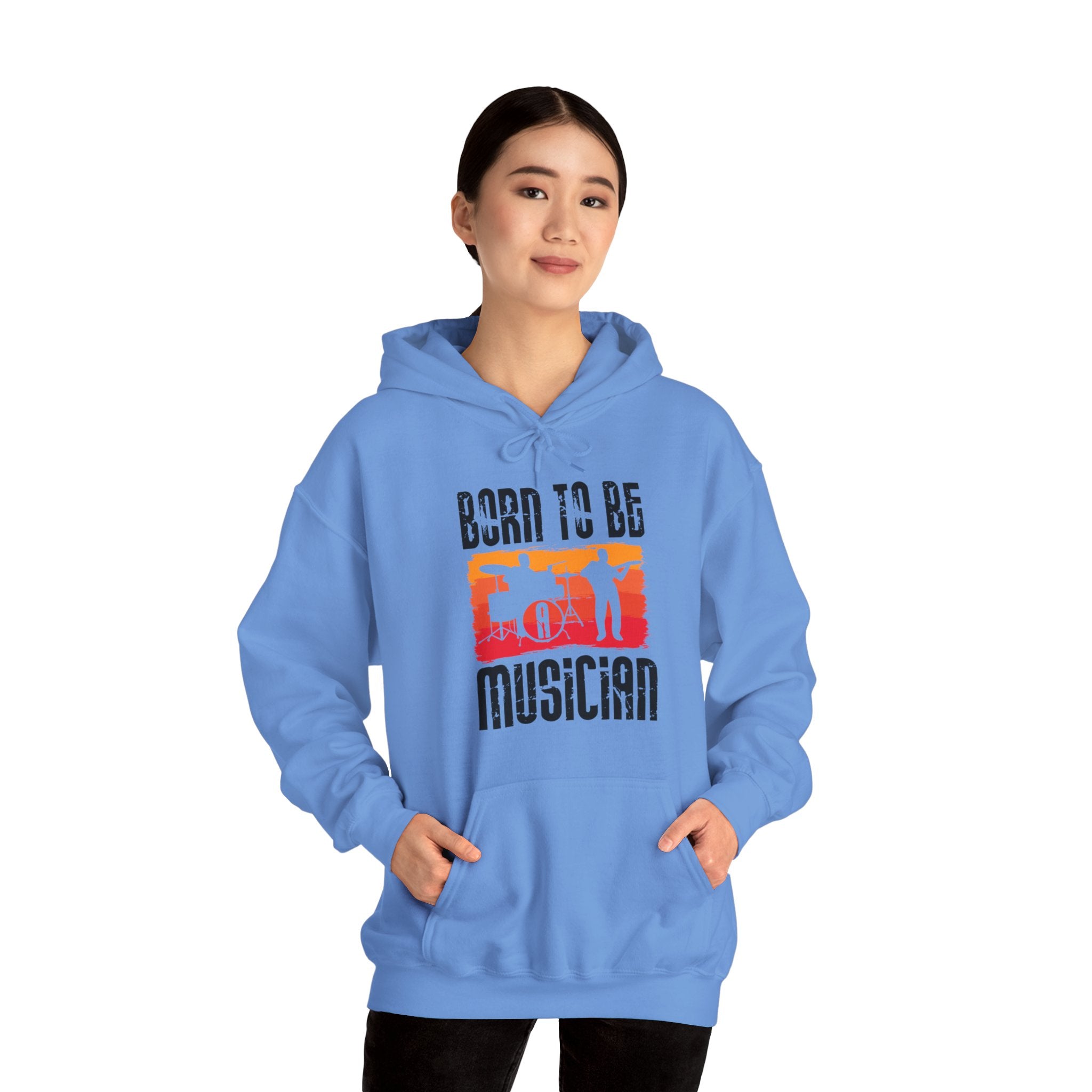 "Born To Be Musician"   Unisex Heavy Blend™ Hooded Sweatshirt