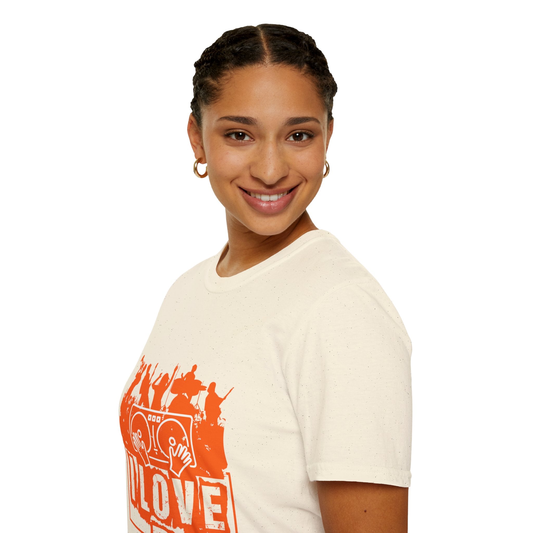 "I Love DJ" Unisex Soft style T-Shirt