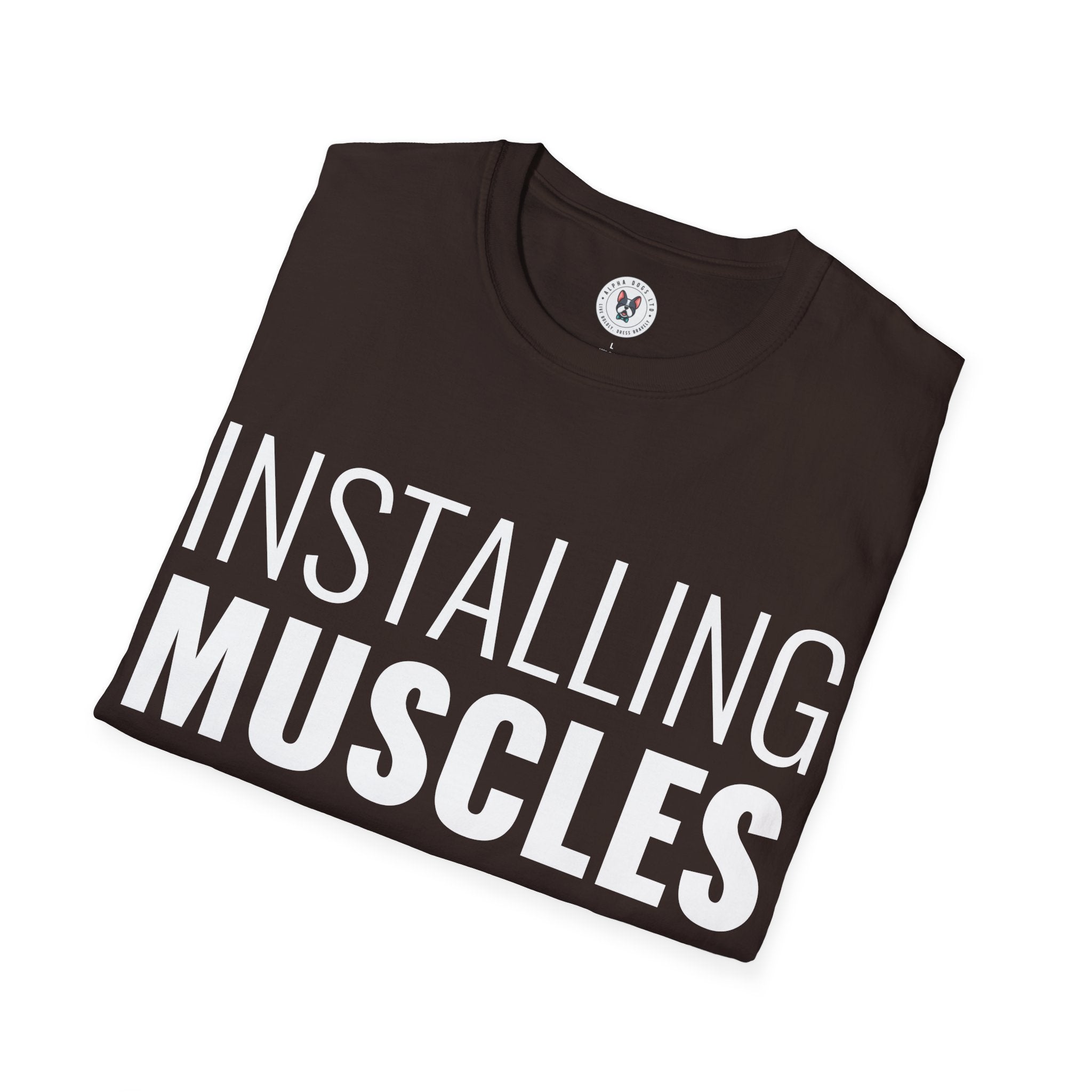 "Installing Muscles" Unisex Soft style T-Shirt