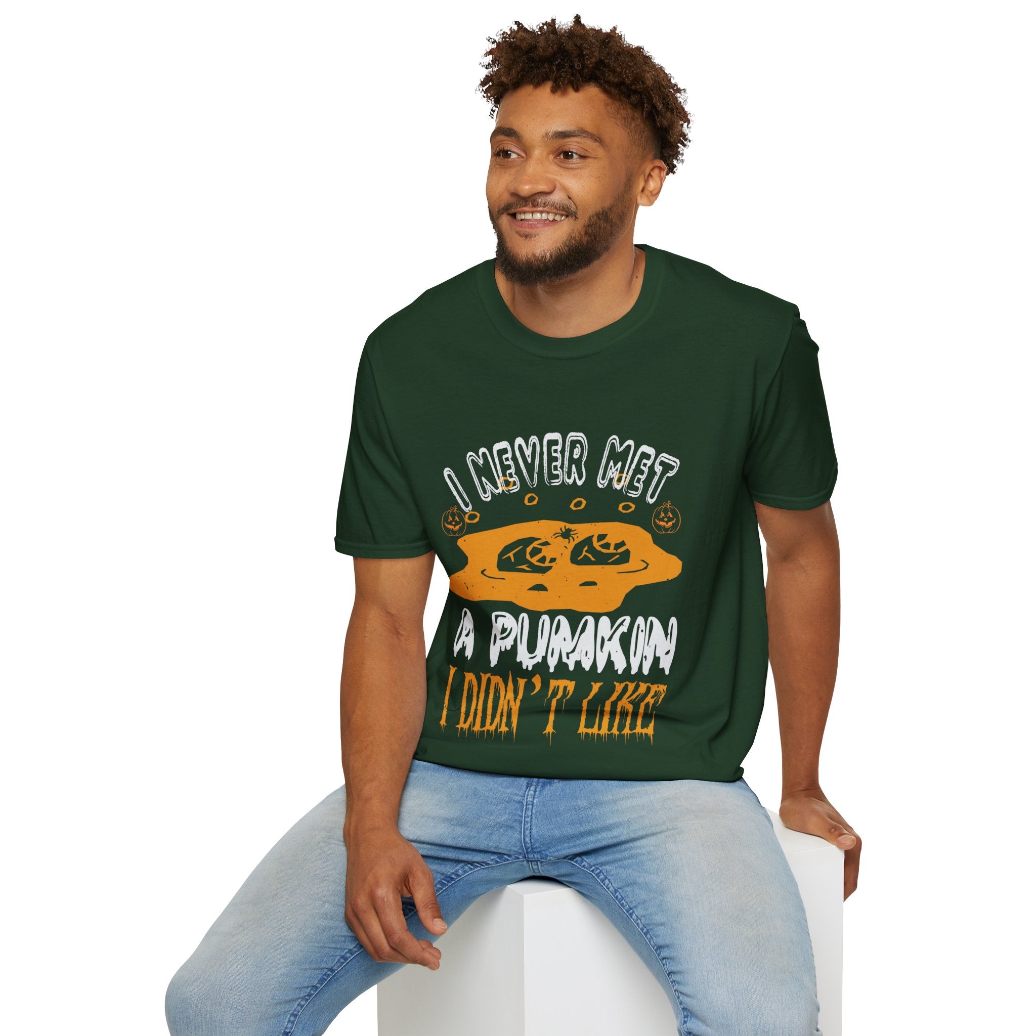 "I NEVER MET A PUMKIN I DIDN'T LIKE" Unisex Soft style T-Shirt