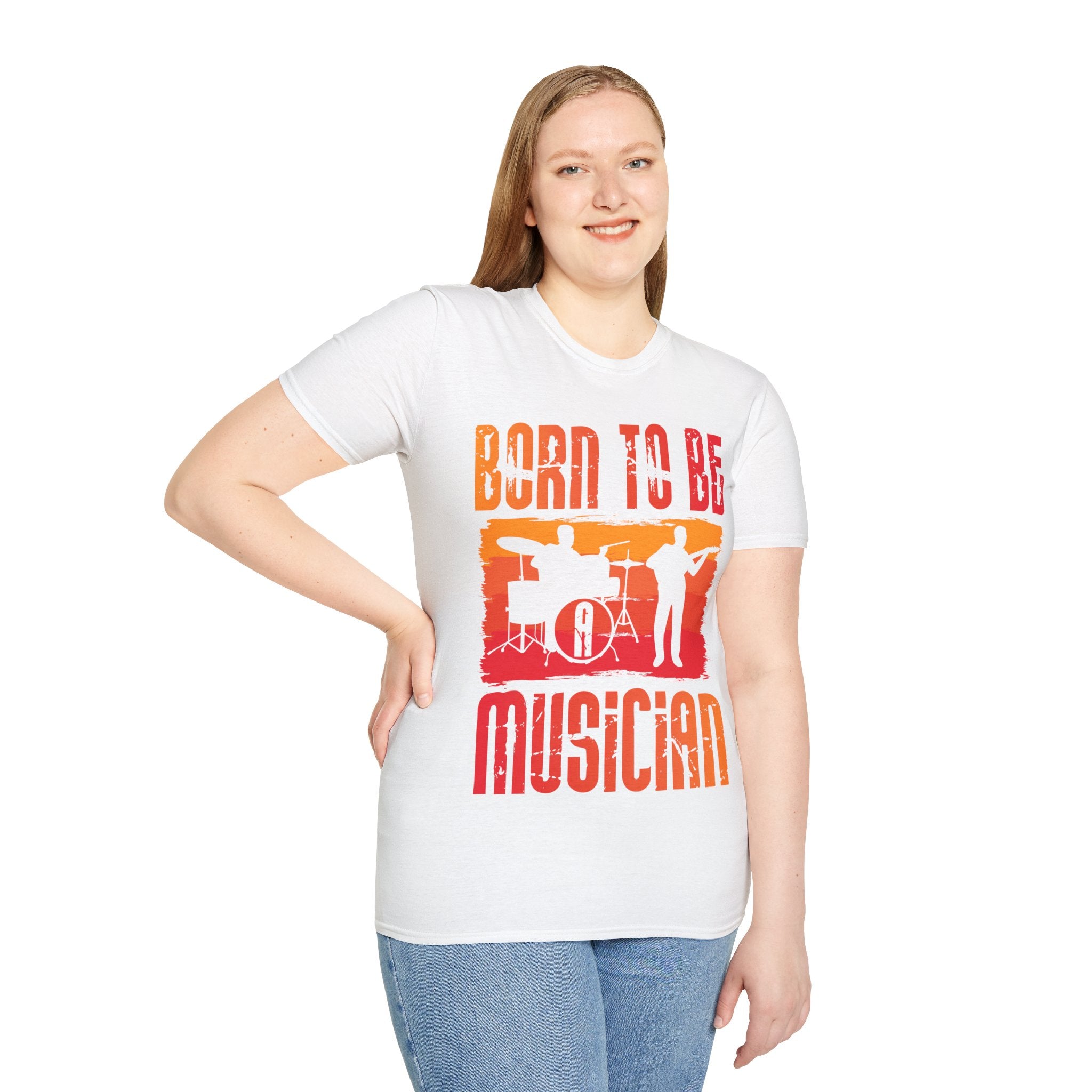 "Born To Be Musician" Unisex Soft style T-Shirt