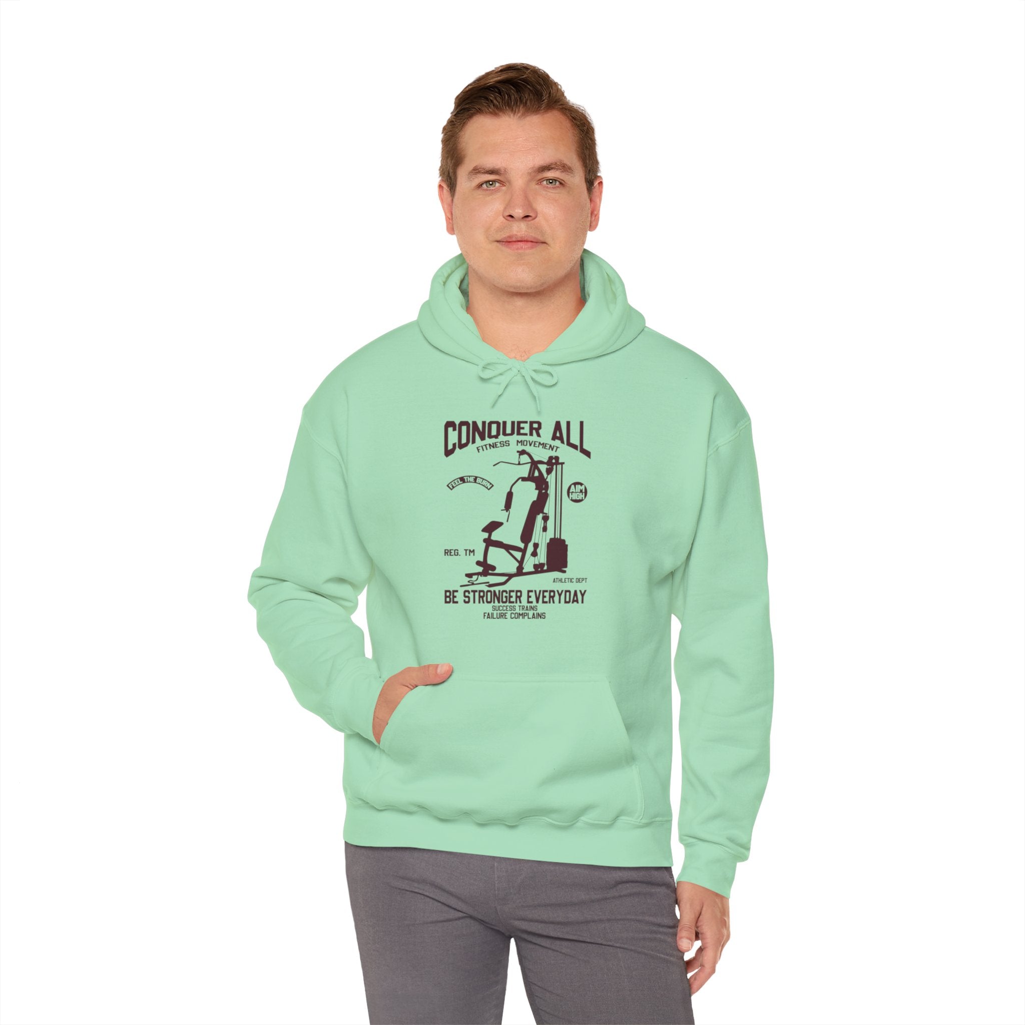 "Conquer All Be Stronger Everyday" Unisex Heavy Blend™ Hooded Sweatshirt