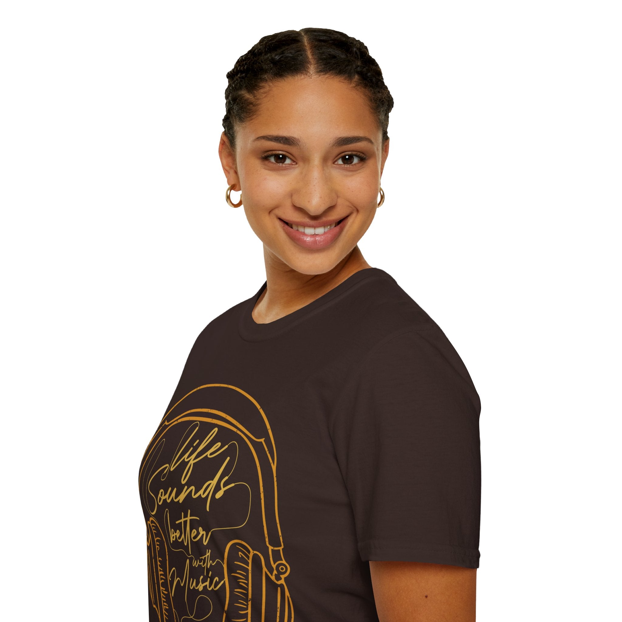 "Life Sound Better With Music" Unisex Soft style T-Shirt