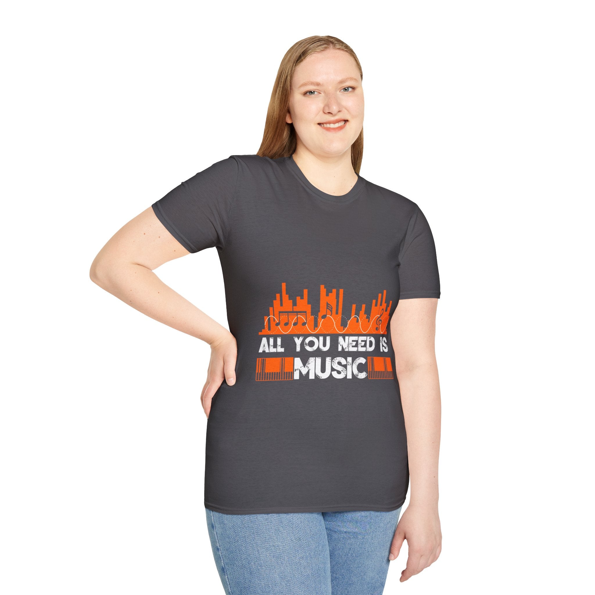 "All You Need Is Music" Unisex Soft style T-Shirt