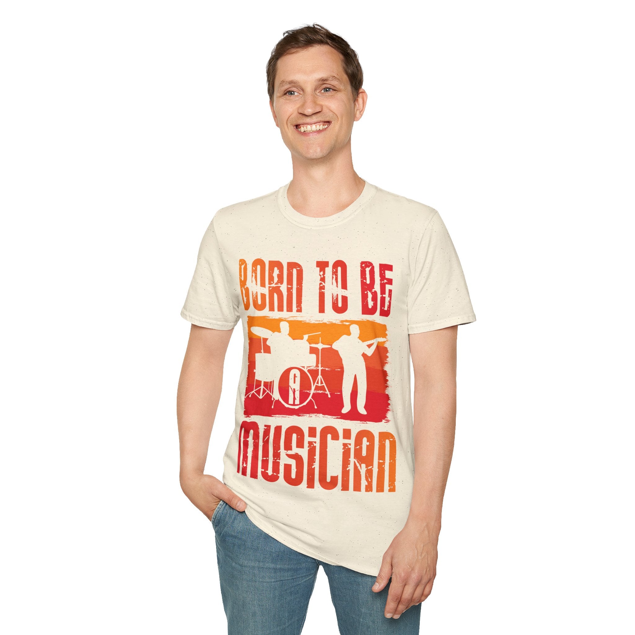 "Born To Be Musician" Unisex Soft style T-Shirt