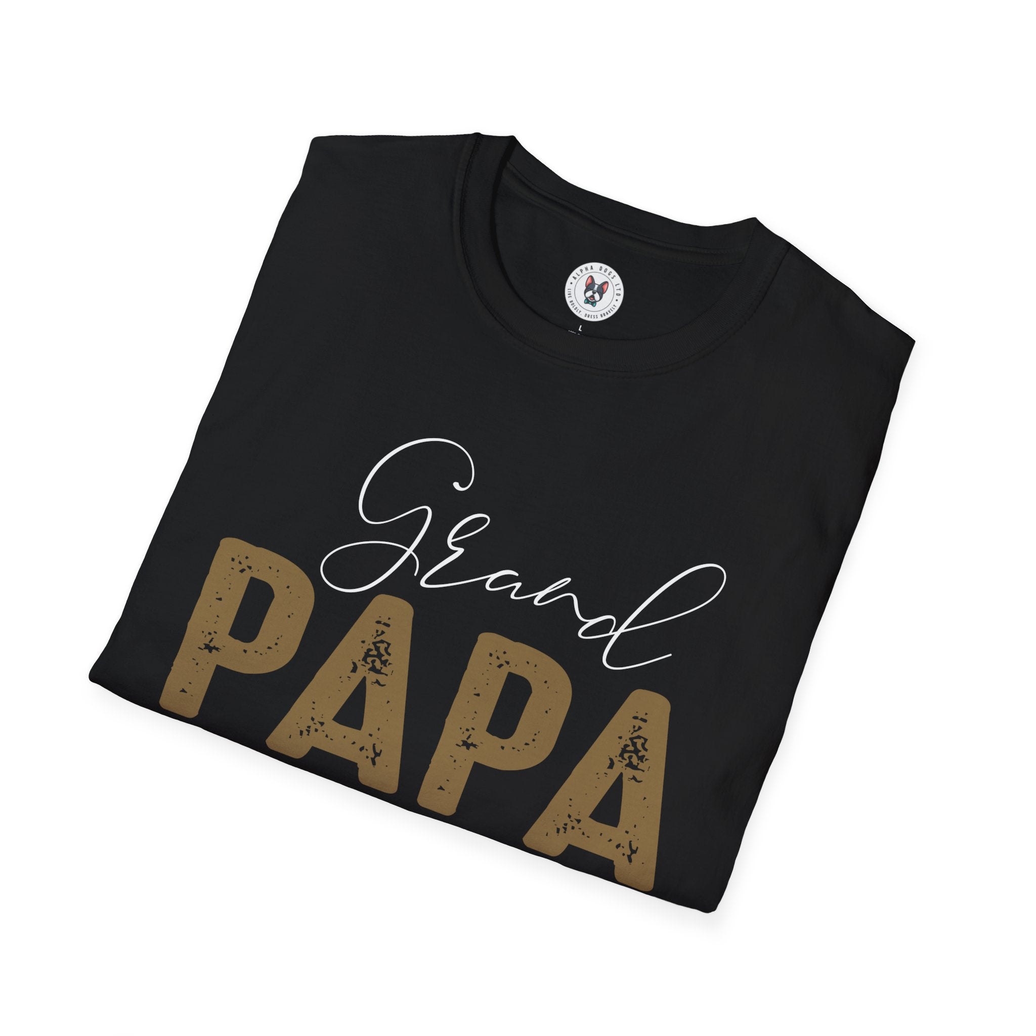 "GRAND PAPA LOVES COFFEE" Unisex Soft style T-Shirt