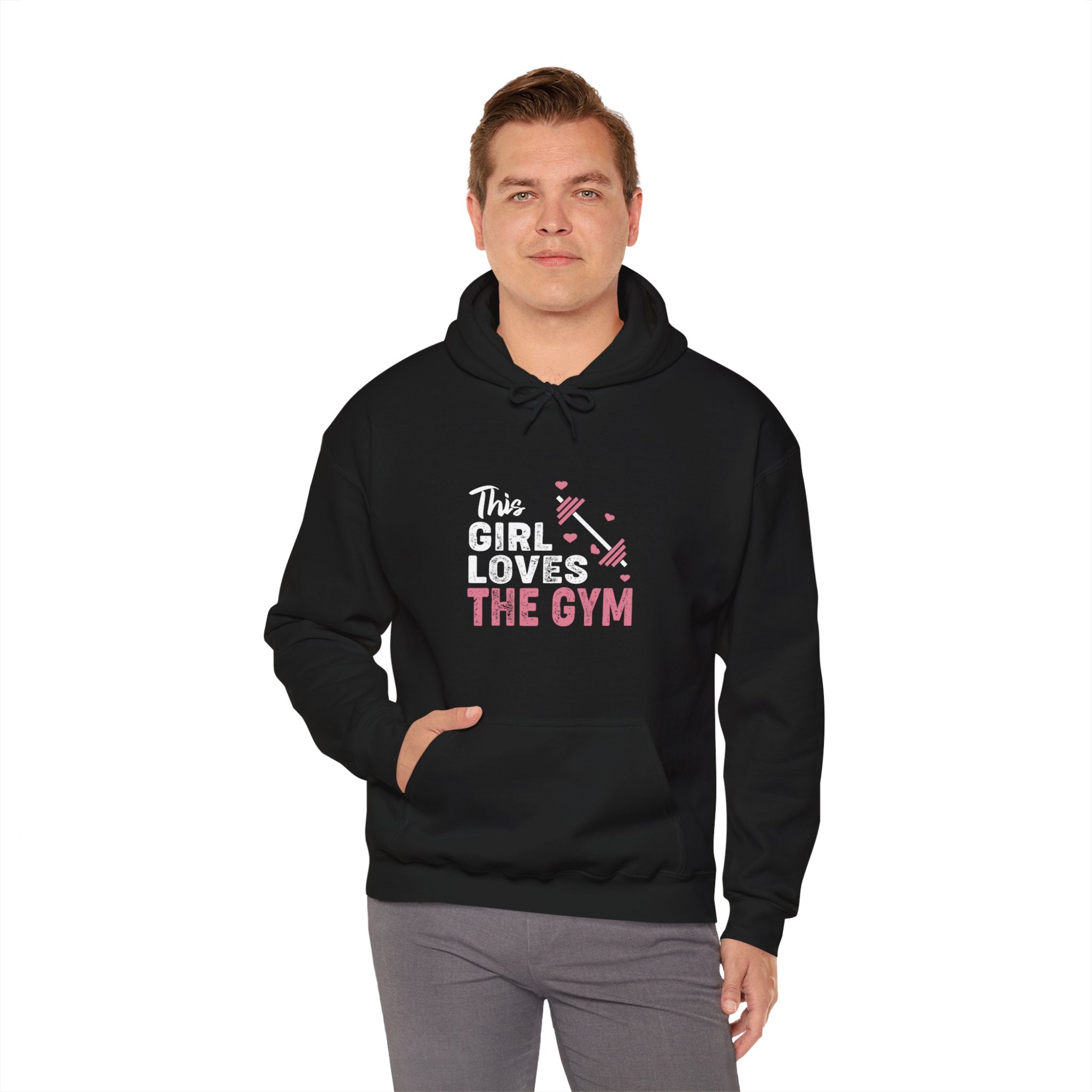 "The Girl Loves The Gym" Unisex Heavy Blend™ Hooded Sweatshirt