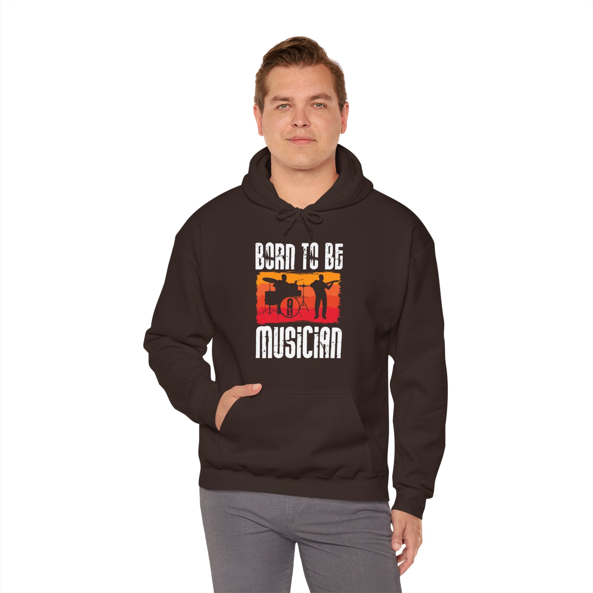 "Born To Be Musician"  Unisex Heavy Blend™ Hooded Sweatshirt