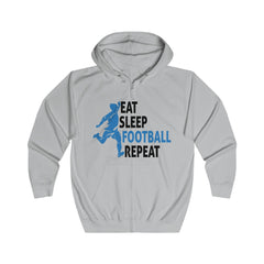 Football "Eat Sleep Football Repeat" Unisex Full Zip Hoodie