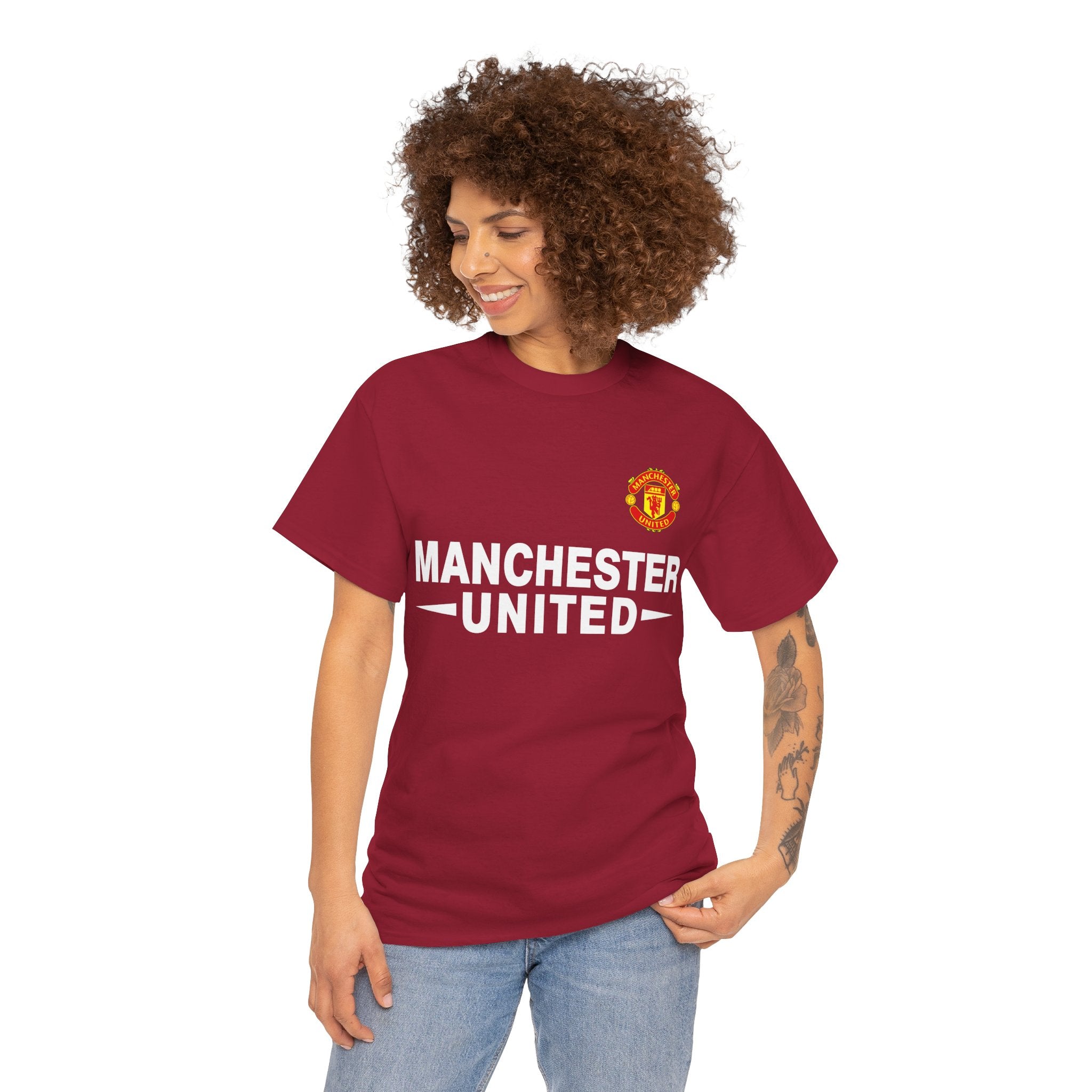 Manchester United Unisex Heavy Cotton Tee