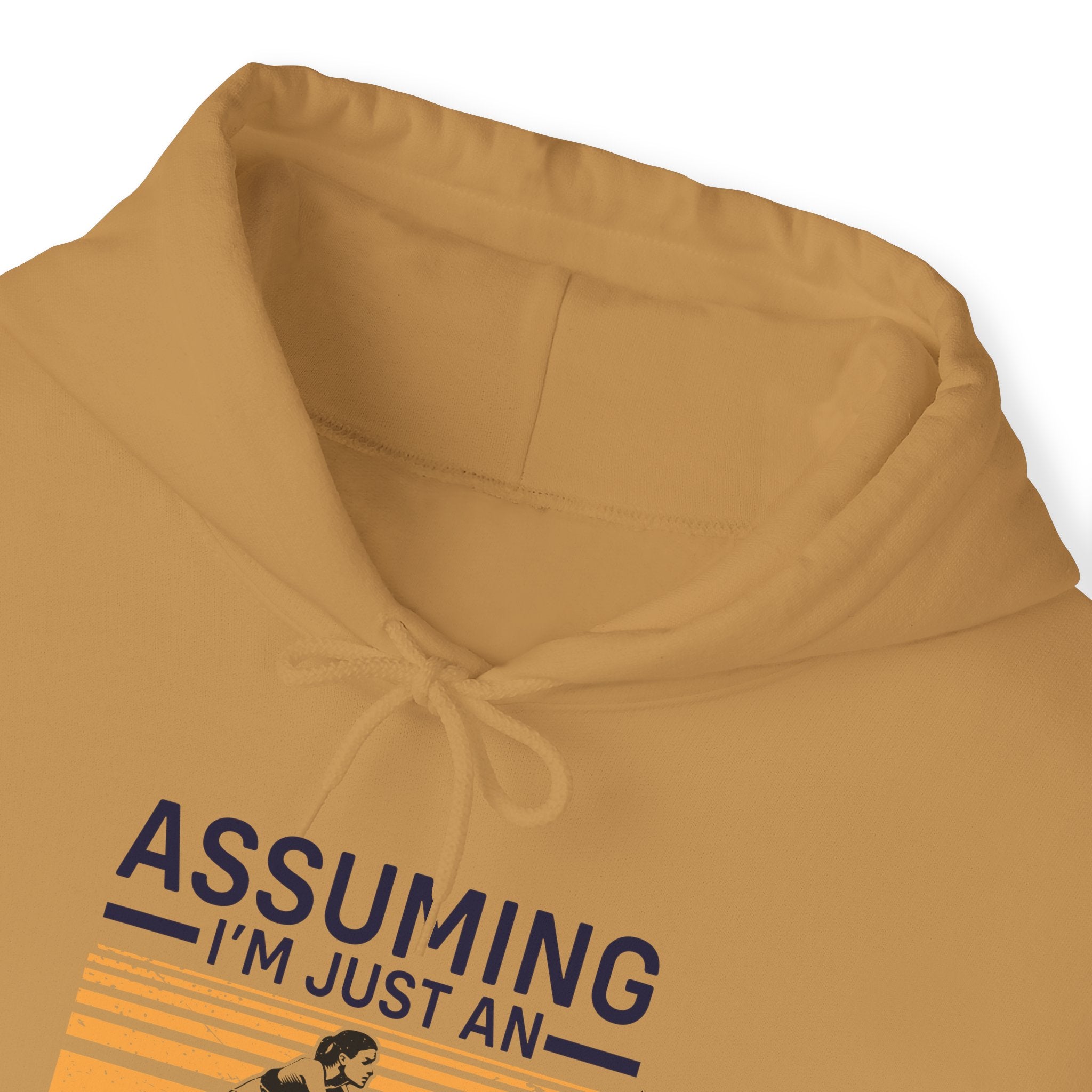 "Assuming I M Just An Old Lady Was Your First Mistake"  Unisex Heavy Blend™ Hooded Sweatshirt