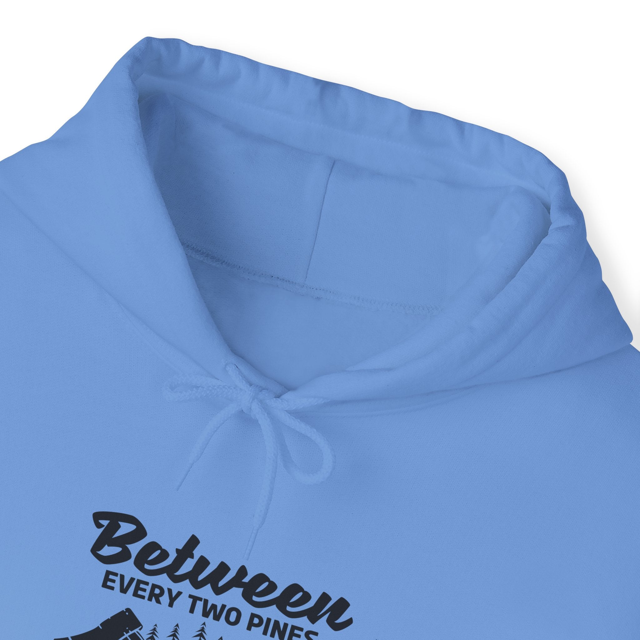 "Between Every Two Pines Is A Door To New World" Unisex Heavy Blend™ Hooded Sweatshirt