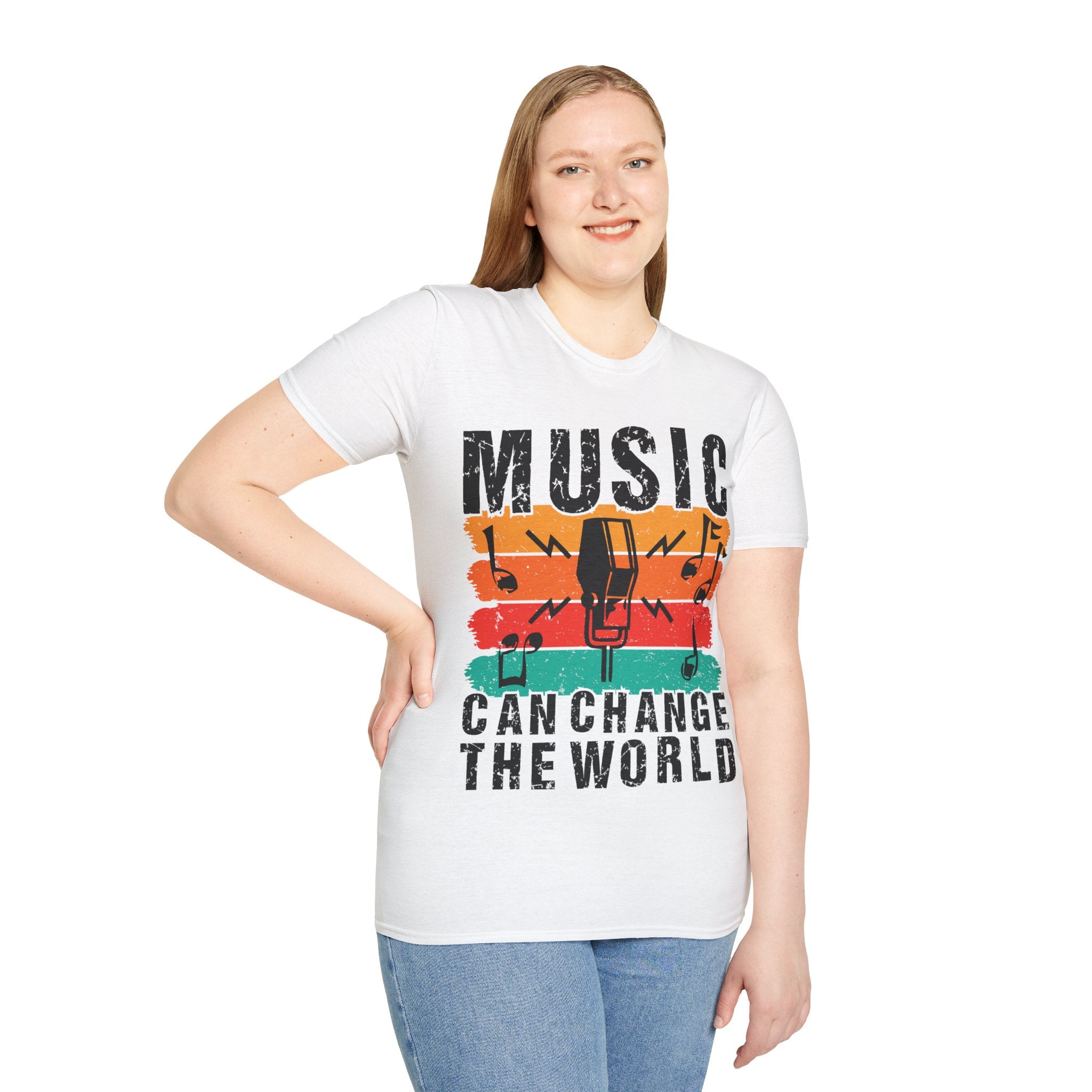 "Music Can Change The World" Unisex Soft style T-Shirt