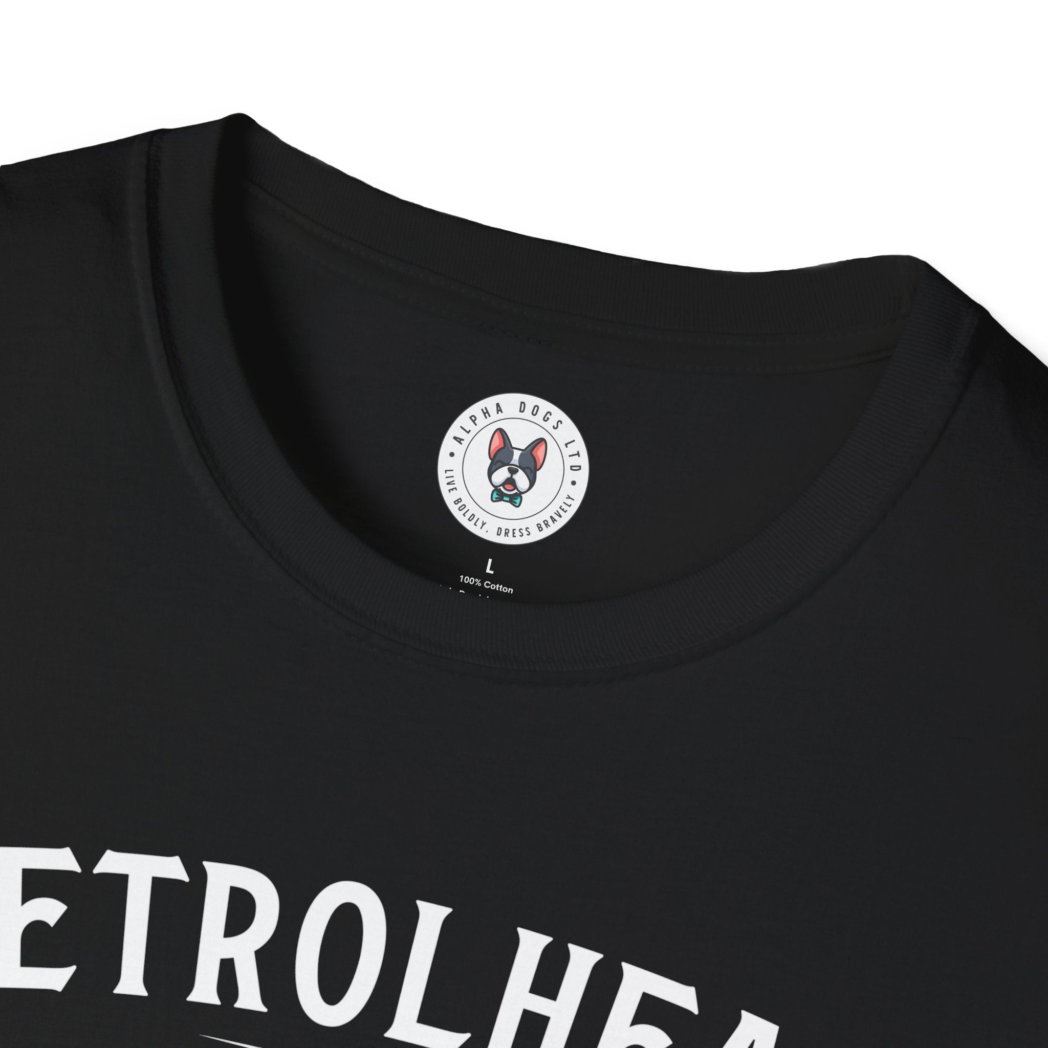 "PETROLHEAD SPEED SHOP LUBRICANTS" Unisex Soft style T-Shirt