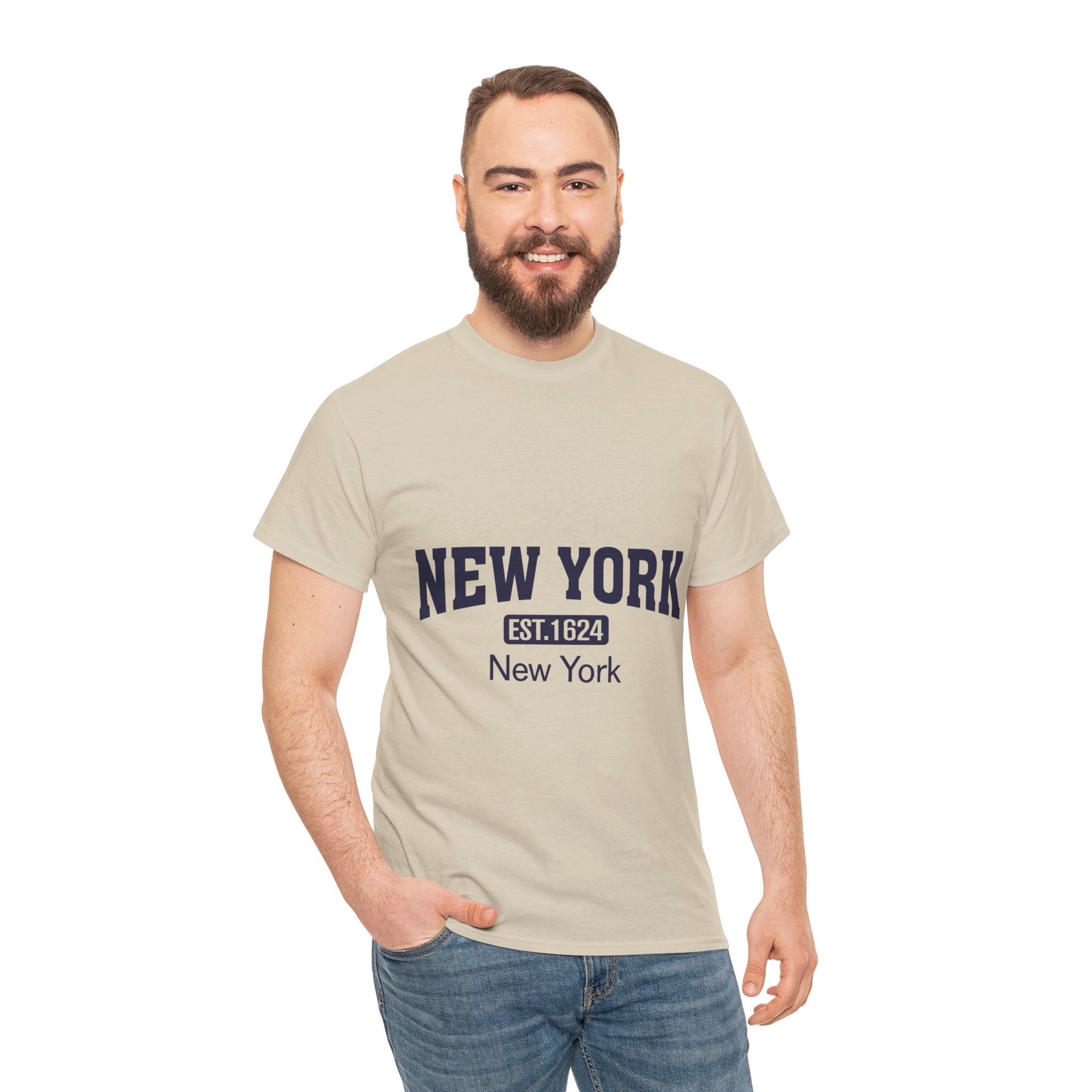 New York Unisex Heavy Cotton Tee