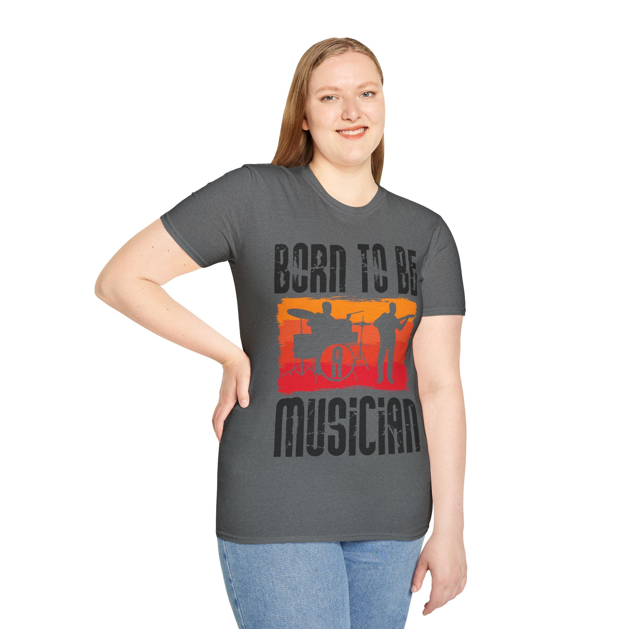 "Born To Be Musician"  Unisex Soft style T-Shirt