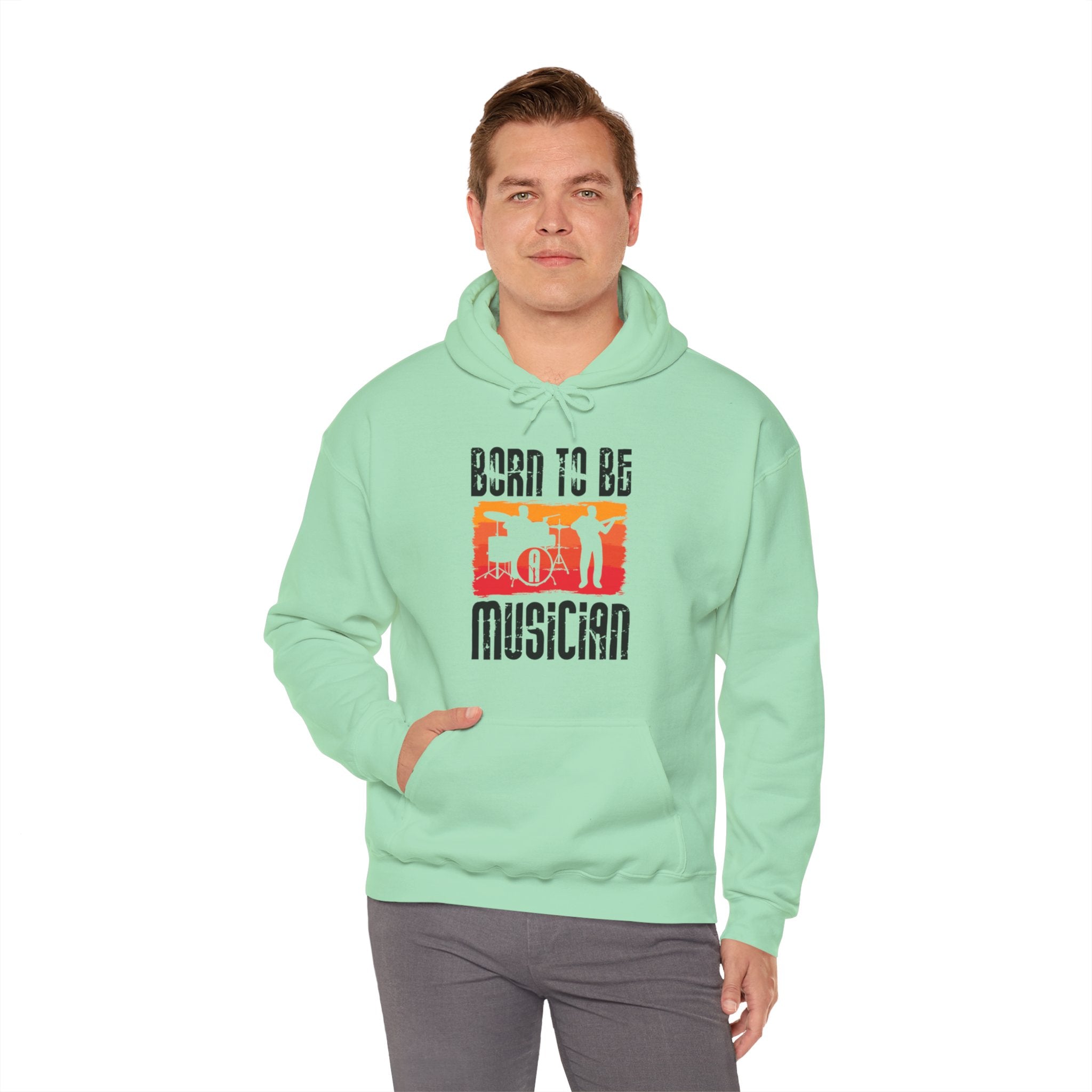 "Born To Be Musician"   Unisex Heavy Blend™ Hooded Sweatshirt