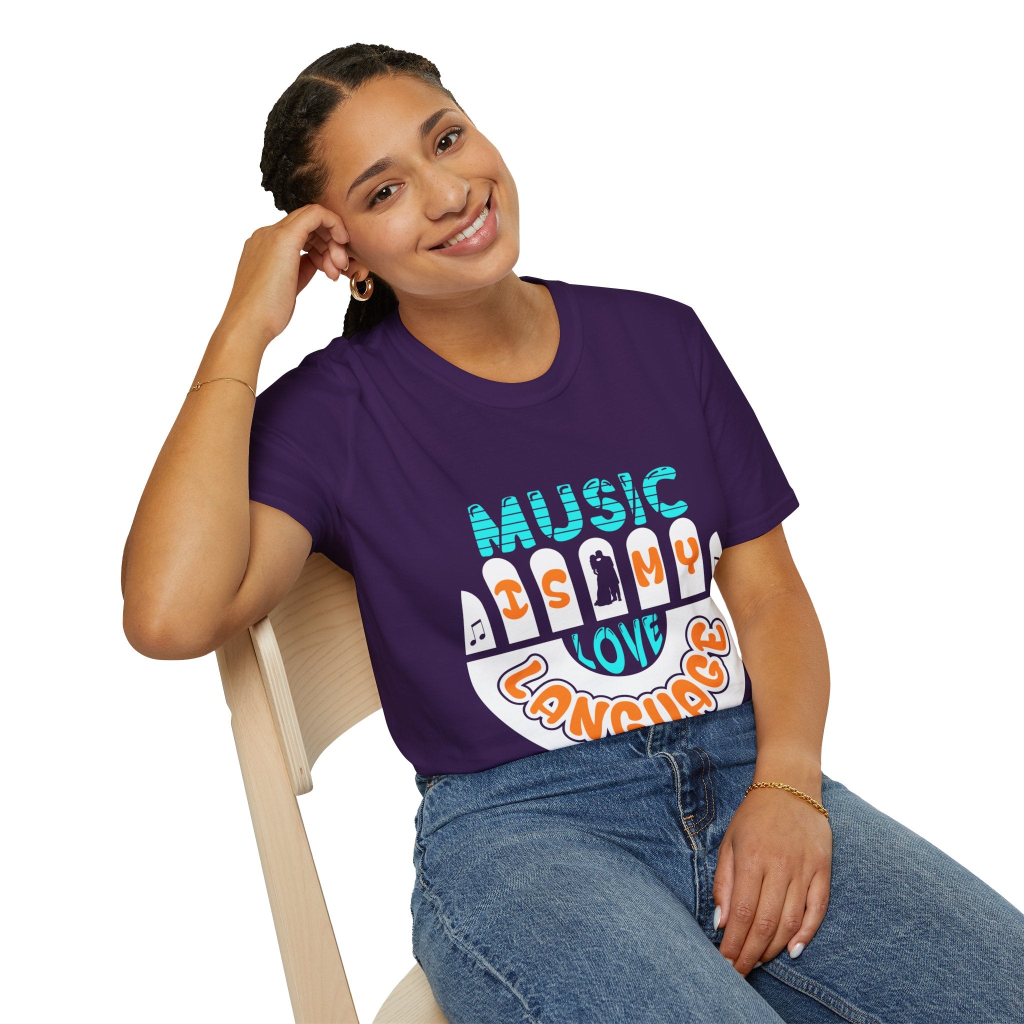 "Music In My Love Language" Unisex Soft style T-Shirt