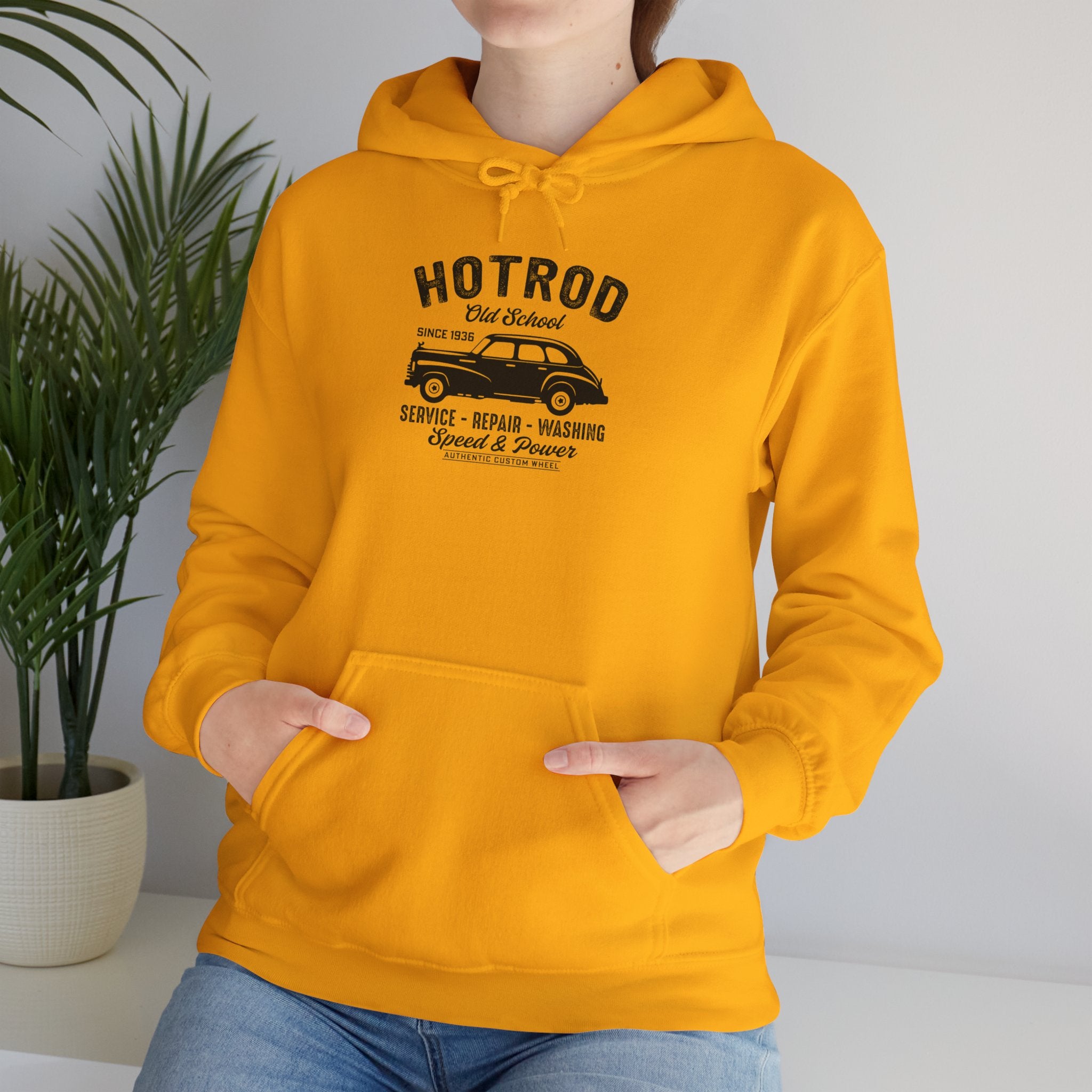 "HOTROD OLD SCHOOL" Unisex Heavy Blend™ Hooded Sweatshirt